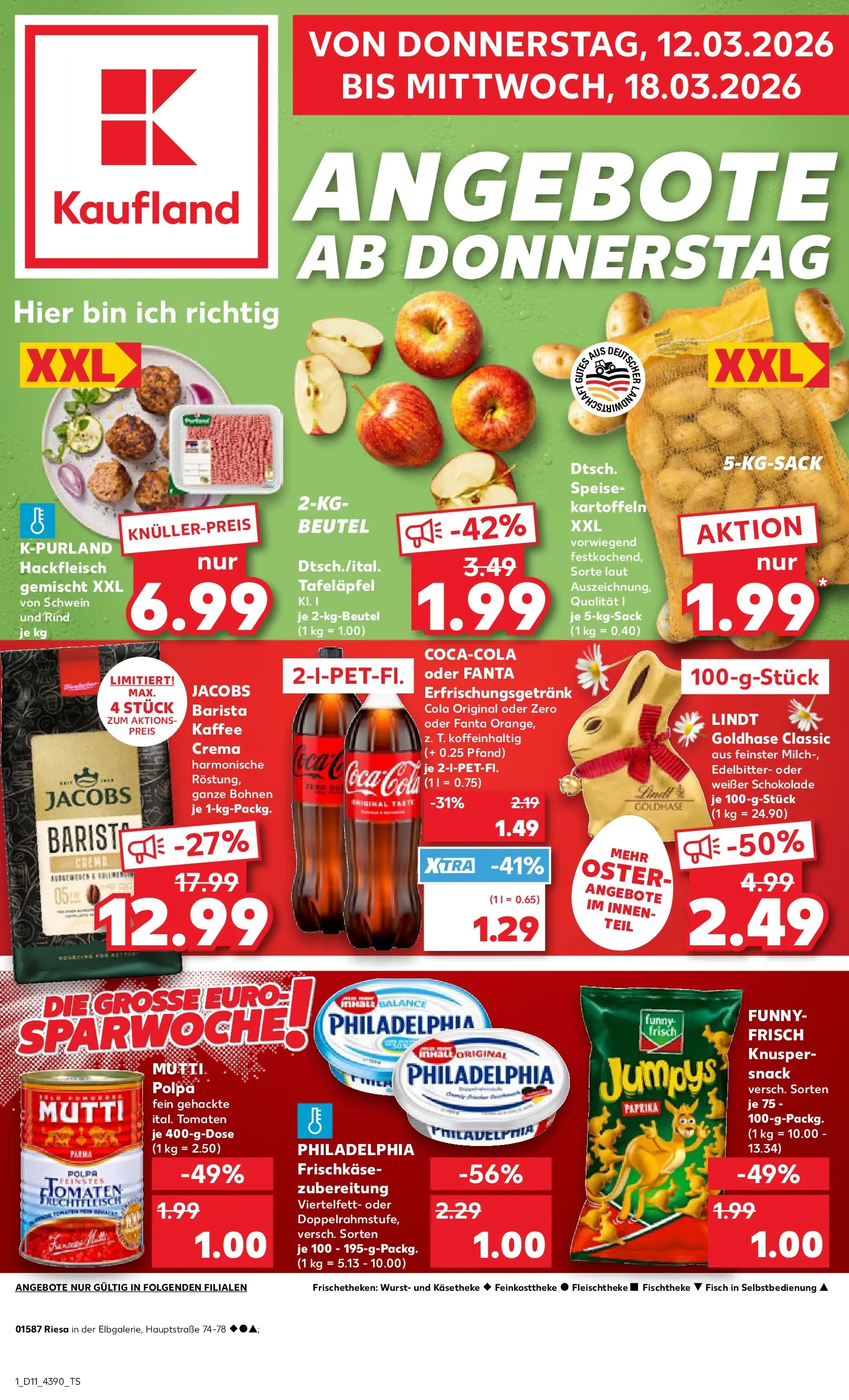 Prospekt Kaufland ab 09.03.2026 » Angebote Online zum Blättern | Seite: 13 | Produkte: Fanta, Cola, Fisch, Chips