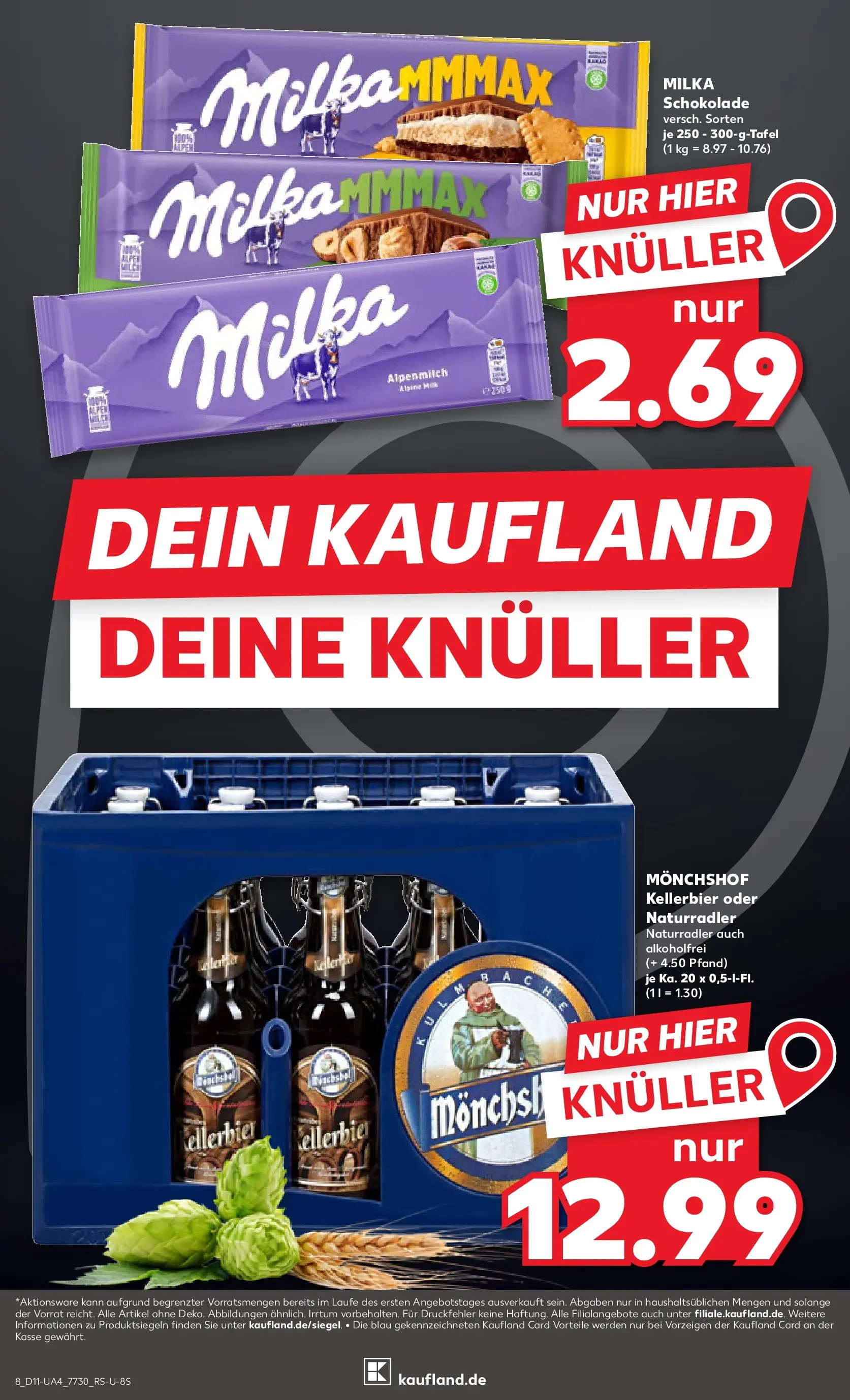 Prospekt Kaufland ab 12.03.2026 » Angebote Online zum Blättern | Seite: 8 | Produkte: Monchshof, Schokolade, Milka schokolade, Milka