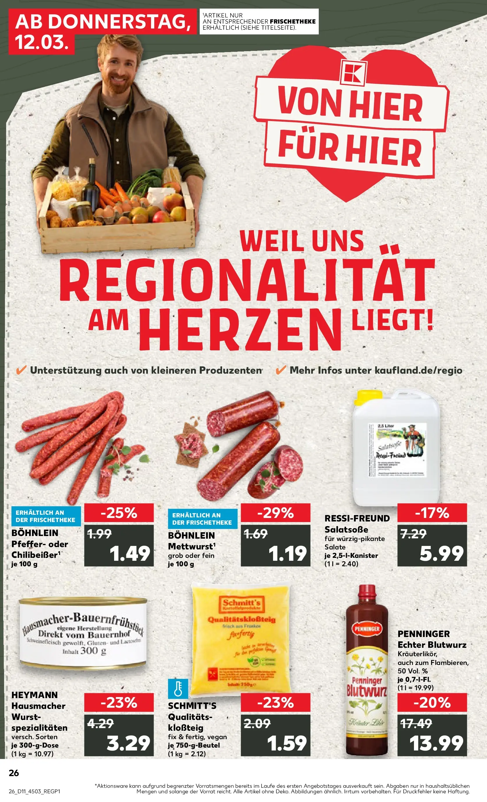Prospekt Kaufland ab 09.03.2026 » Angebote Online zum Blättern | Seite: 38 | Produkte: Pfeffer, Wurst