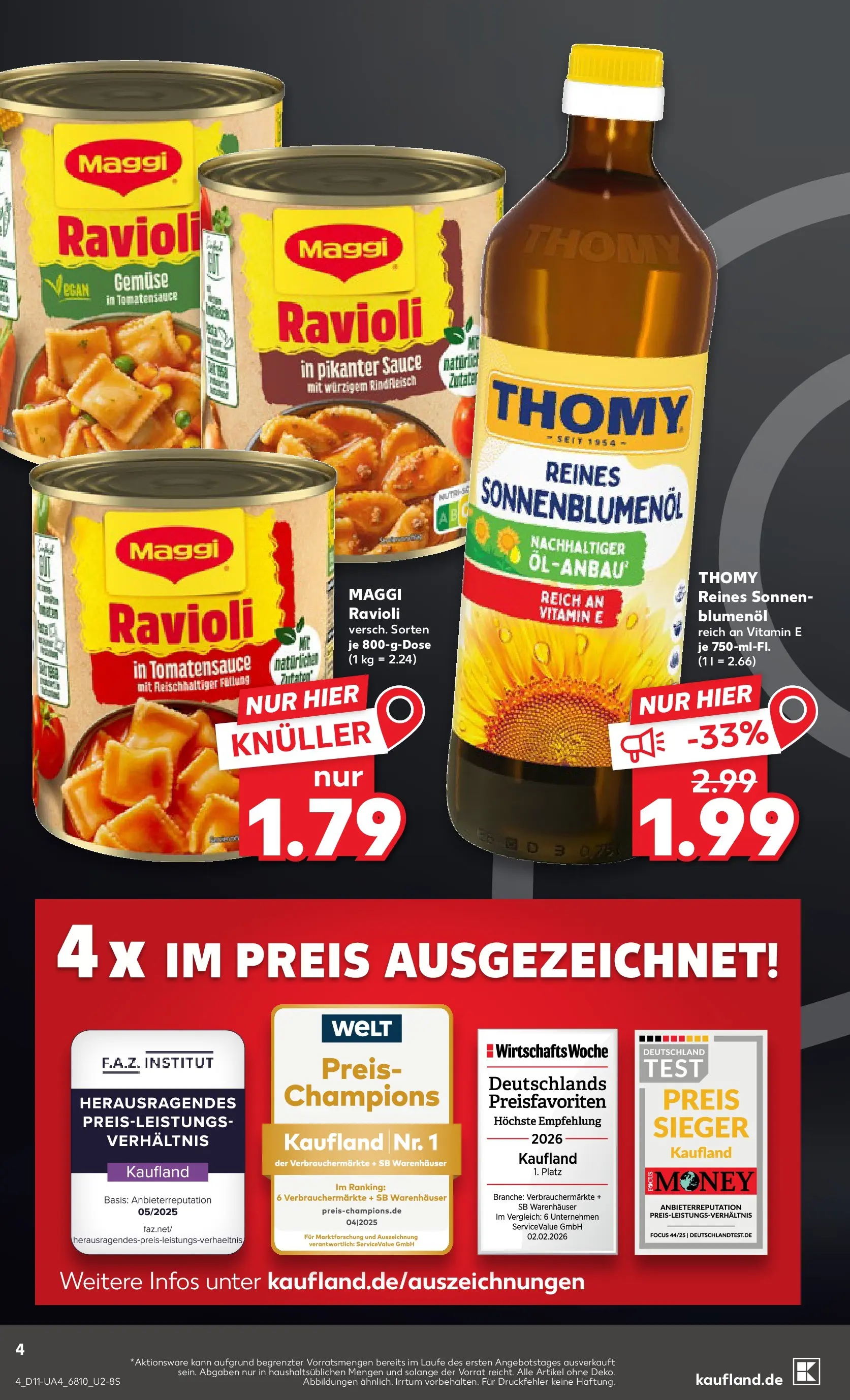 Prospekt Kaufland ab 09.03.2026 » Angebote Online zum Blättern | Seite: 16 | Produkte: Maggi, Sonnenblumenol, Gemüse, Rindfleisch
