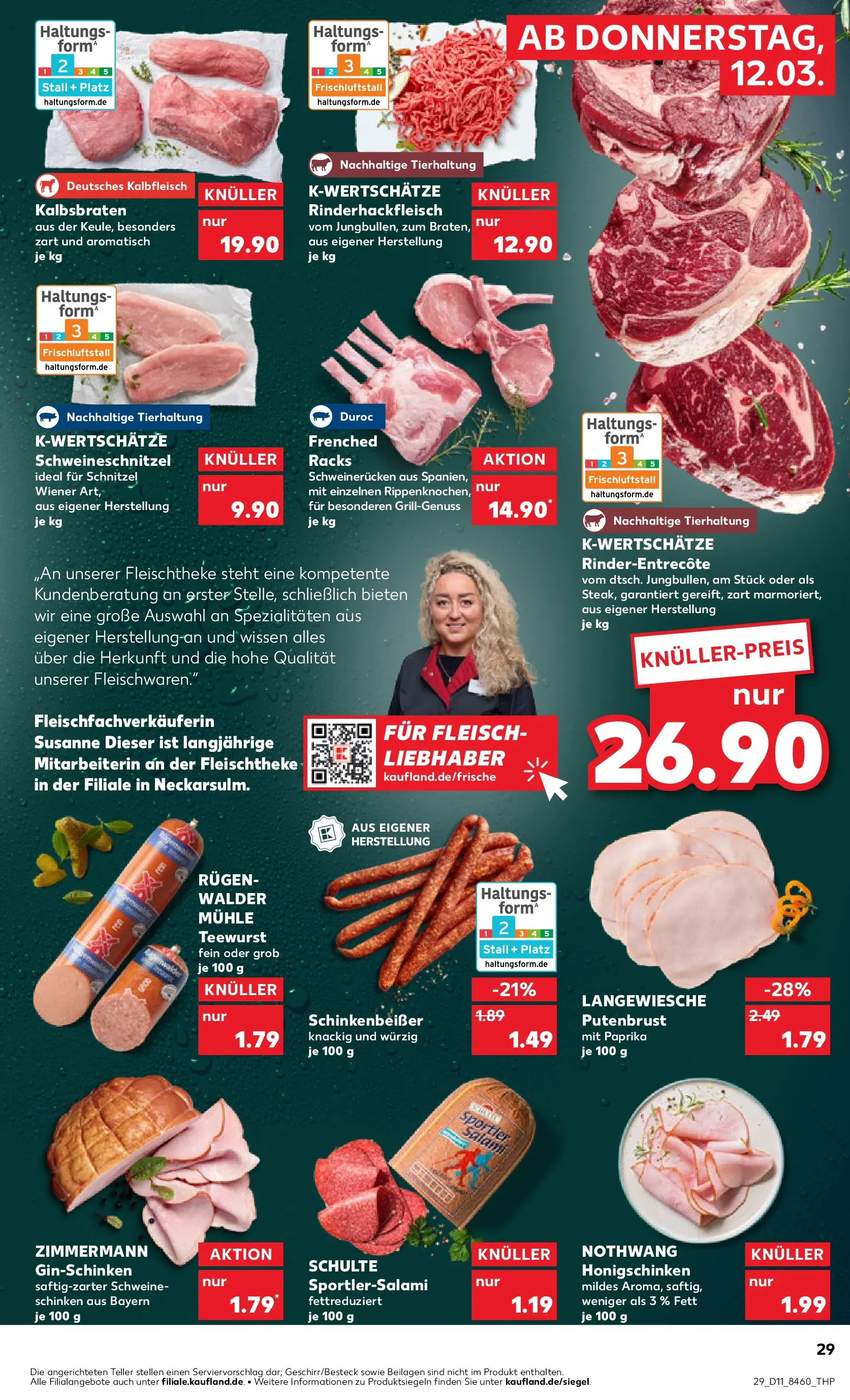 Prospekt Kaufland ab 09.03.2026 » Angebote Online zum Blättern | Seite: 49 | Produkte: Mühle, Schweinerucken, Salami, Fleisch