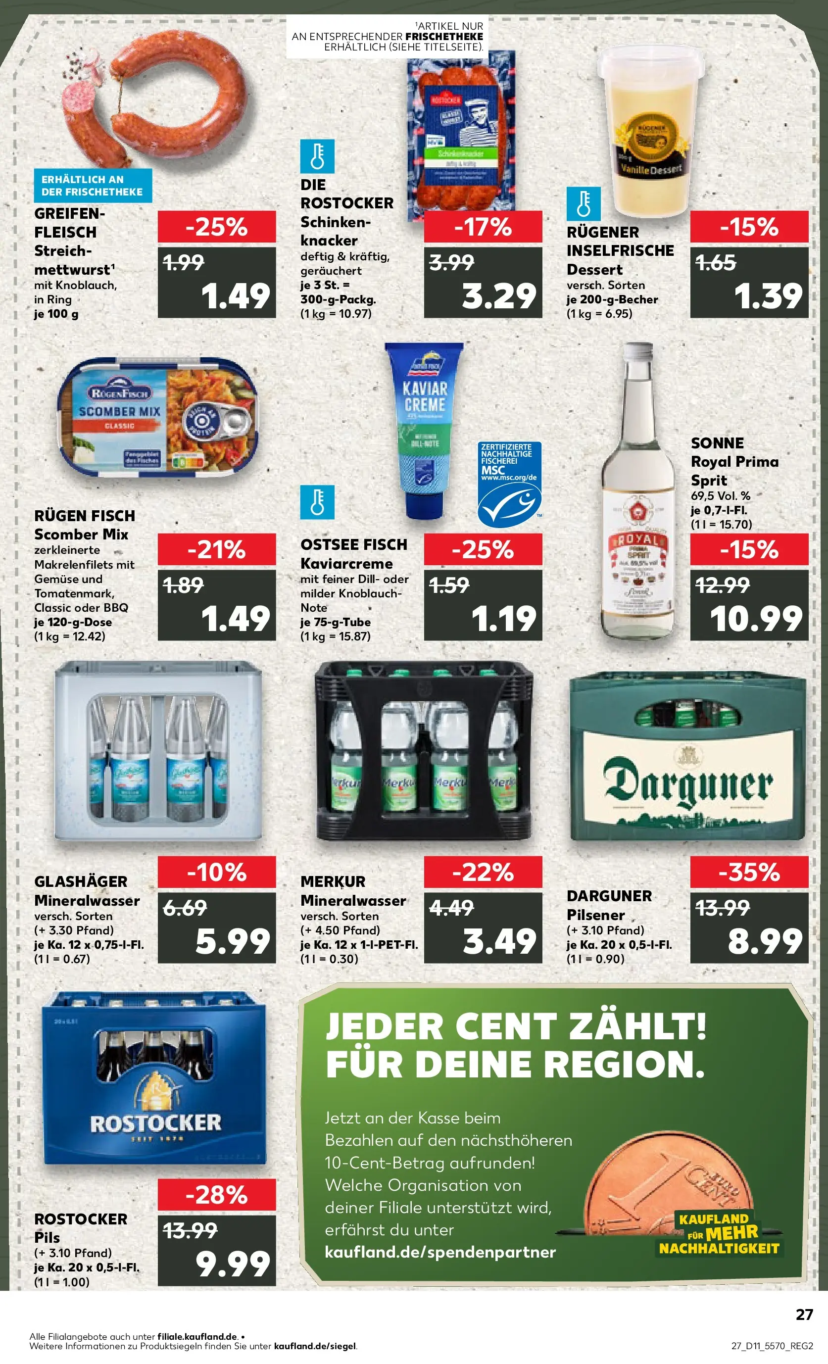 Prospekt Kaufland ab 12.03.2026 » Angebote Online zum Blättern | Seite: 27 | Produkte: Pils, Creme, Dill, Fleisch