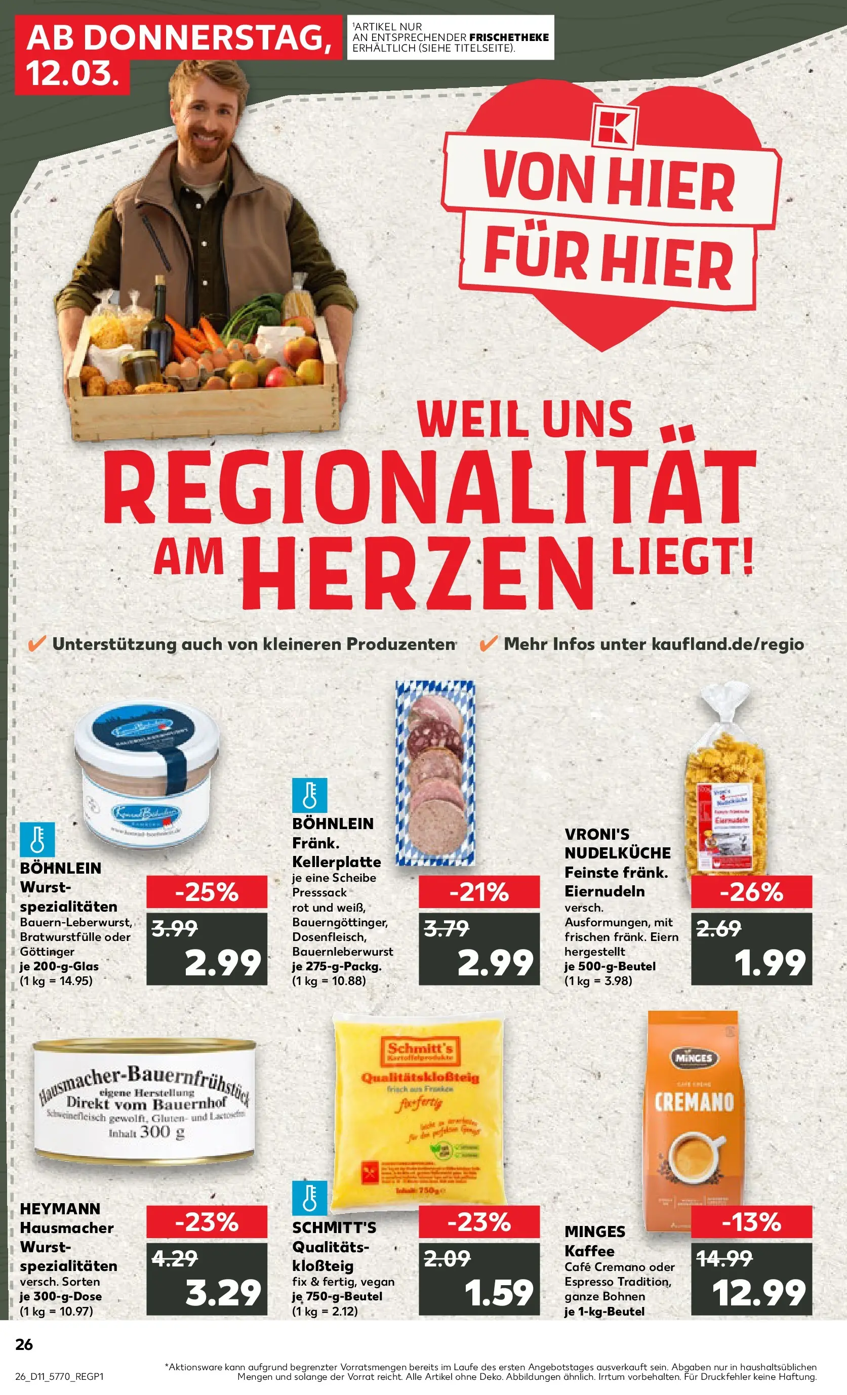 Prospekt Kaufland ab 09.03.2026 » Angebote Online zum Blättern | Seite: 38 | Produkte: Kaffee, Wurst