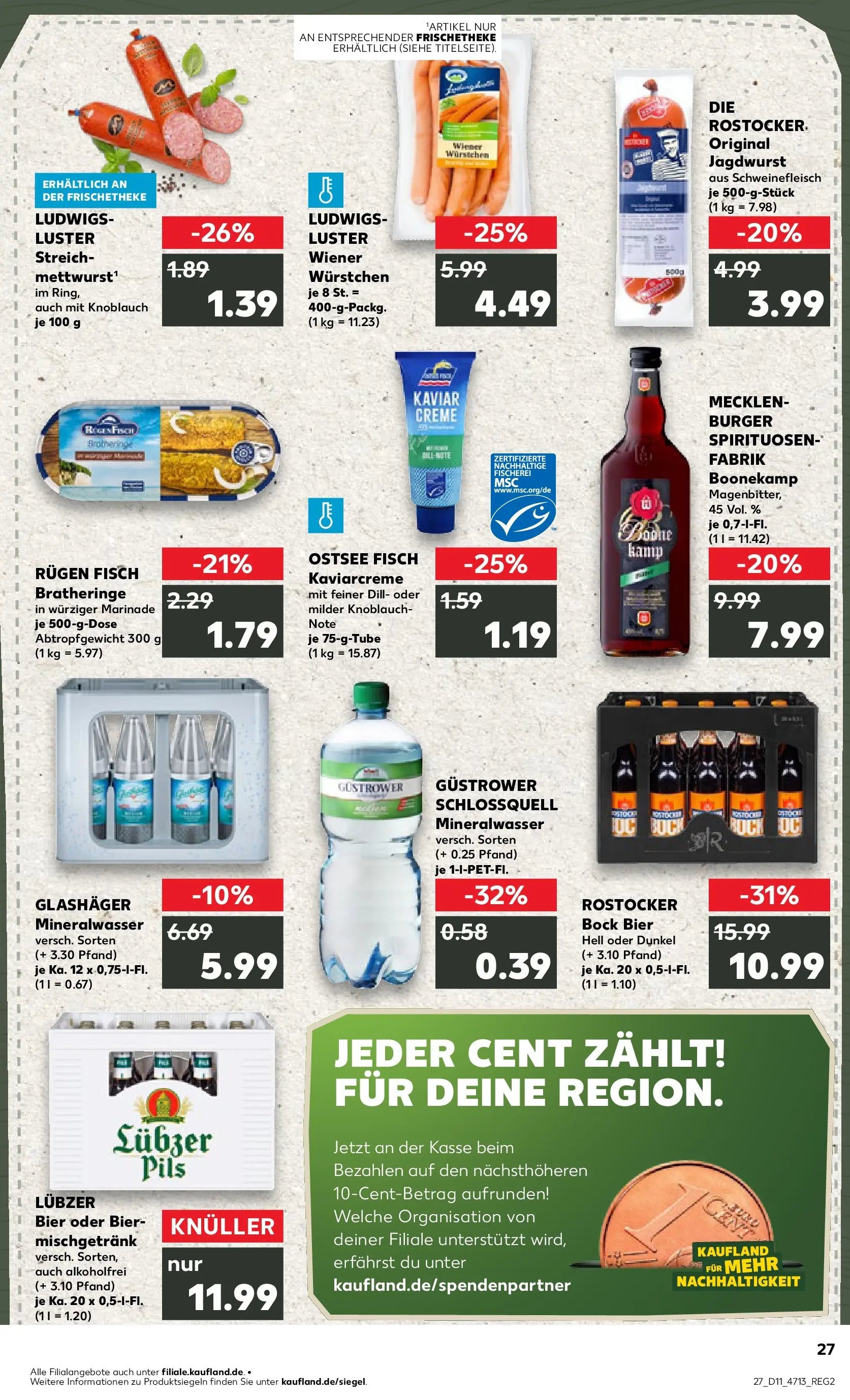 Prospekt Kaufland ab 12.03.2026 » Angebote Online zum Blättern | Seite: 27 | Produkte: Wiener wurstchen, Bier, Pils, Dill