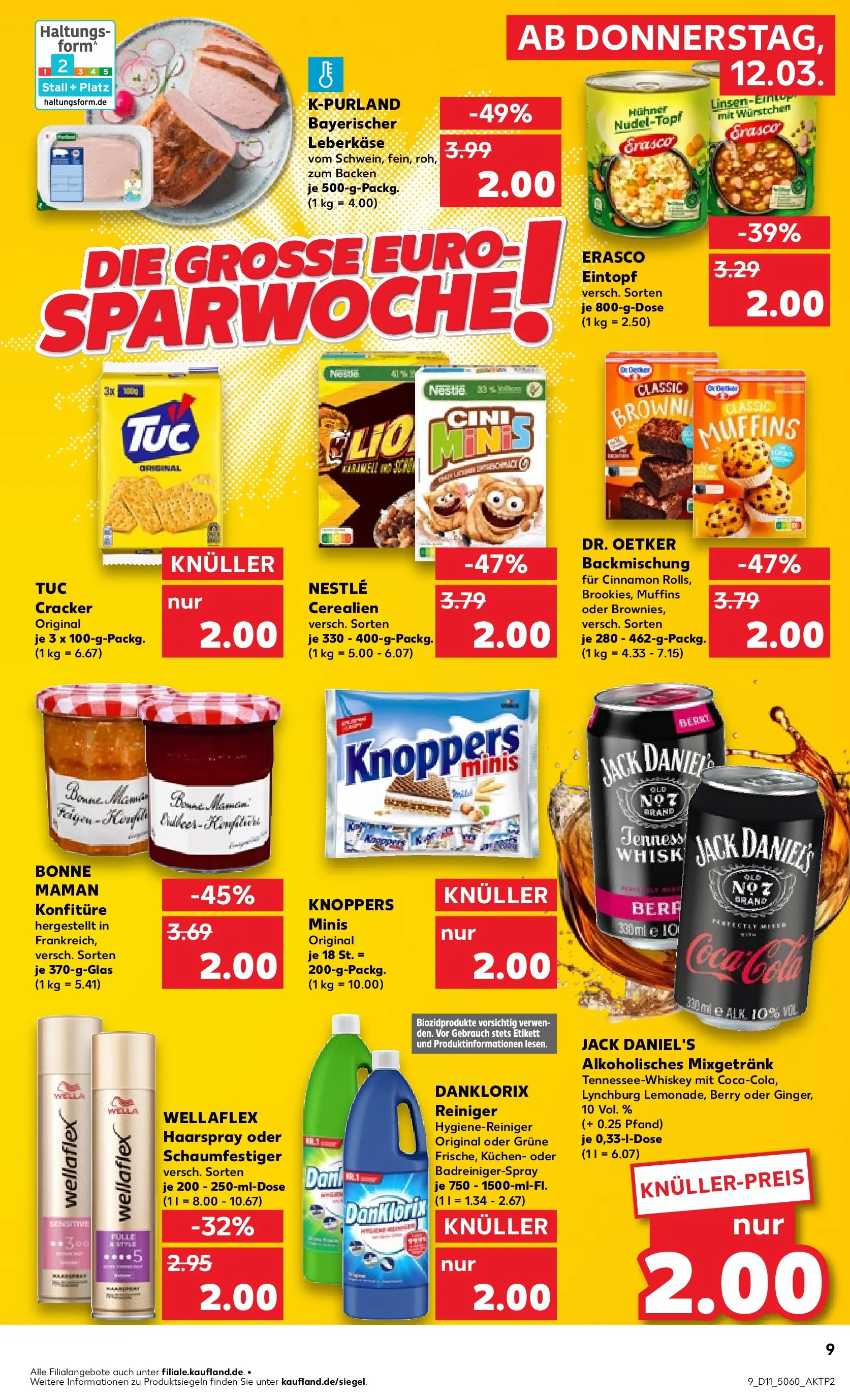 Prospekt Kaufland ab 12.03.2026 » Angebote Online zum Blättern | Seite: 13 | Produkte: Haarspray, Knoppers, Kuchen, Erasco