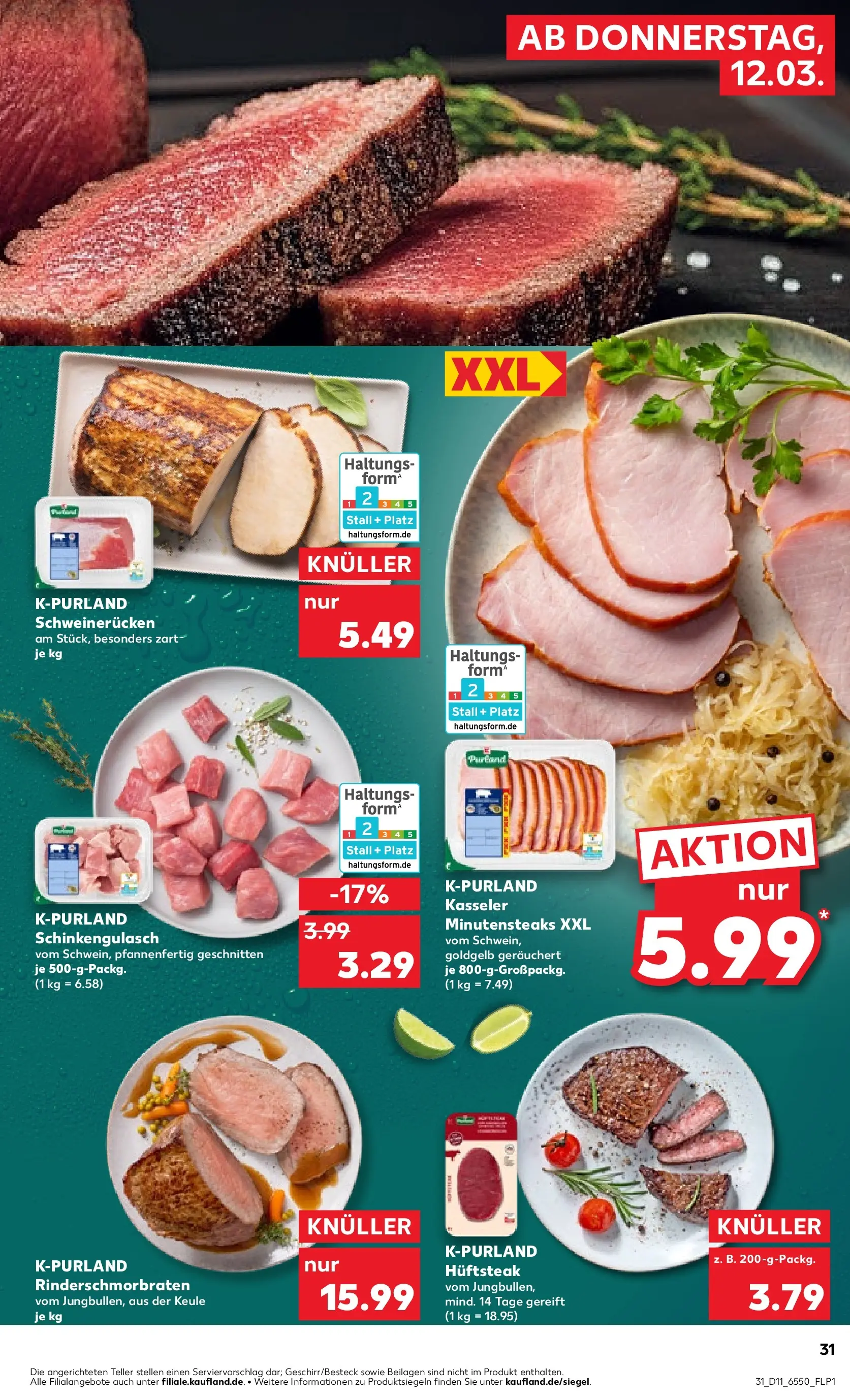 Prospekt Kaufland ab 12.03.2026 » Angebote Online zum Blättern | Seite: 35 | Produkte: Schweinerucken