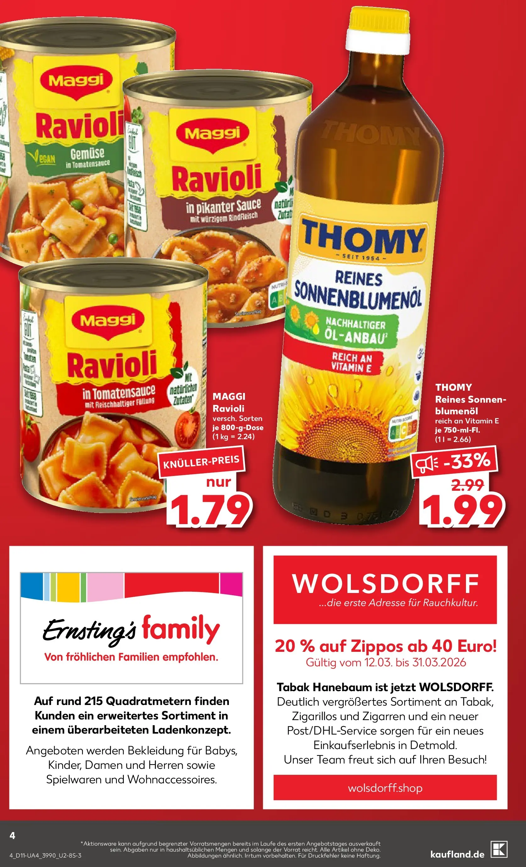 Prospekt Kaufland ab 09.03.2026 » Angebote Online zum Blättern | Seite: 16 | Produkte: Maggi, Sonnenblumenol, Gemüse, Bekleidung