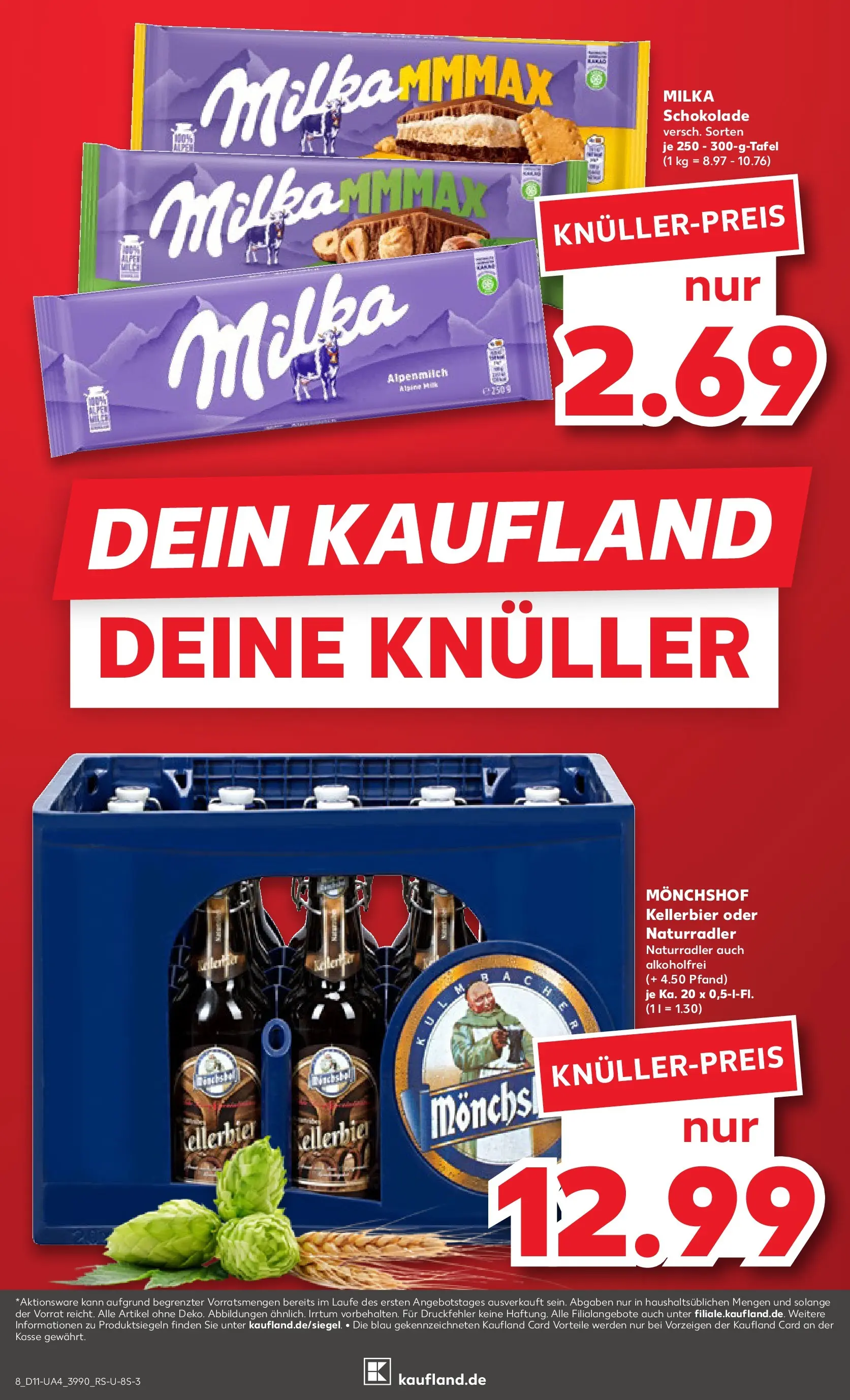 Prospekt Kaufland ab 09.03.2026 » Angebote Online zum Blättern | Seite: 20 | Produkte: Monchshof, Schokolade, Milka schokolade, Milka