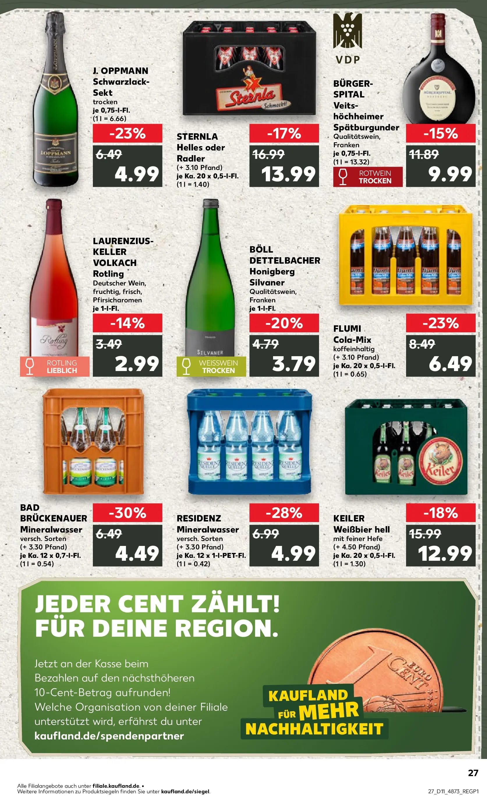 Prospekt Kaufland ab 09.03.2026 » Angebote Online zum Blättern | Seite: 39 | Produkte: Weißwein, Sekt, Rotwein trocken, Bad