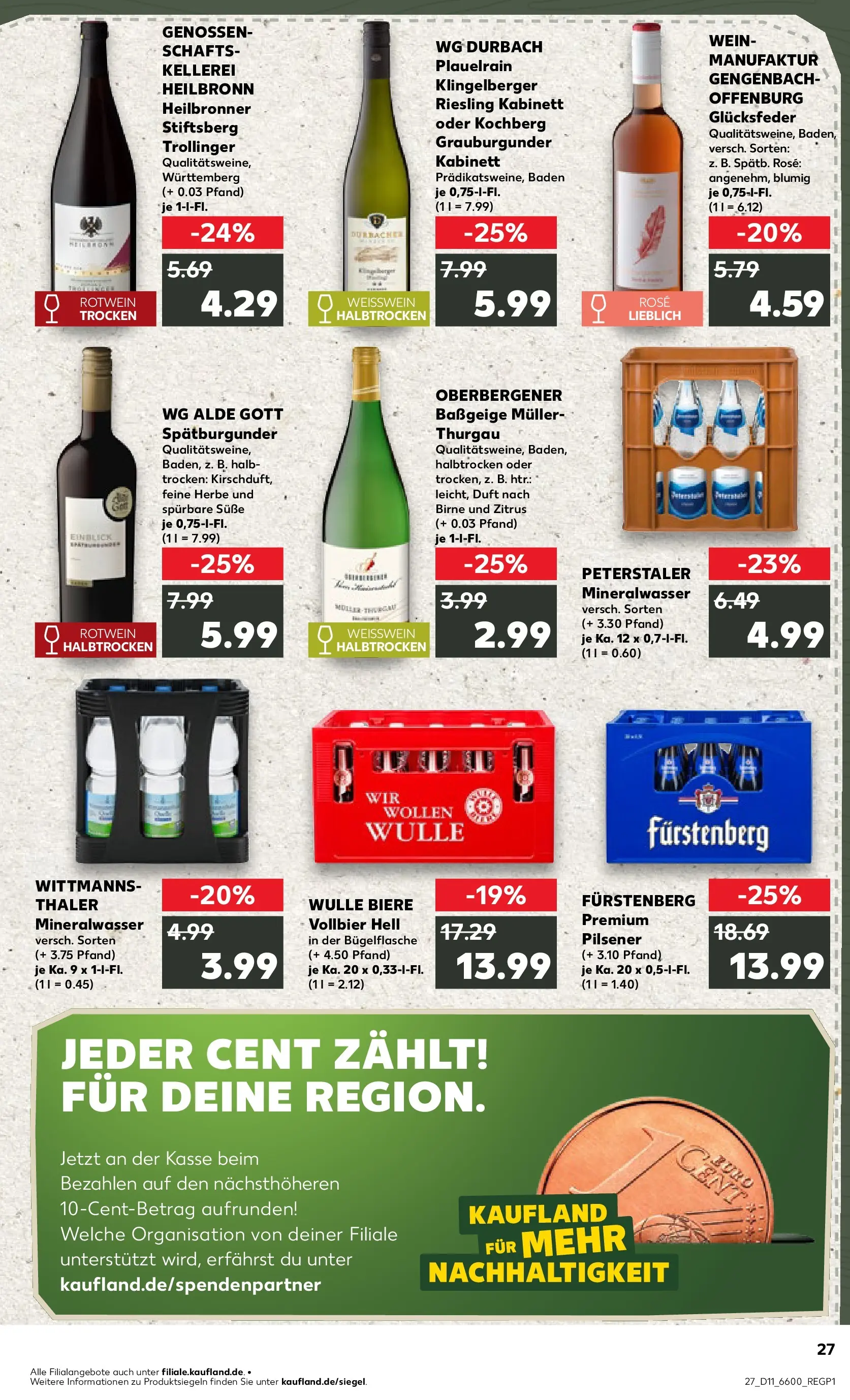 Prospekt Kaufland ab 09.03.2026 » Angebote Online zum Blättern | Seite: 39 | Produkte: Duft, Mineralwasser, Birne, Wein