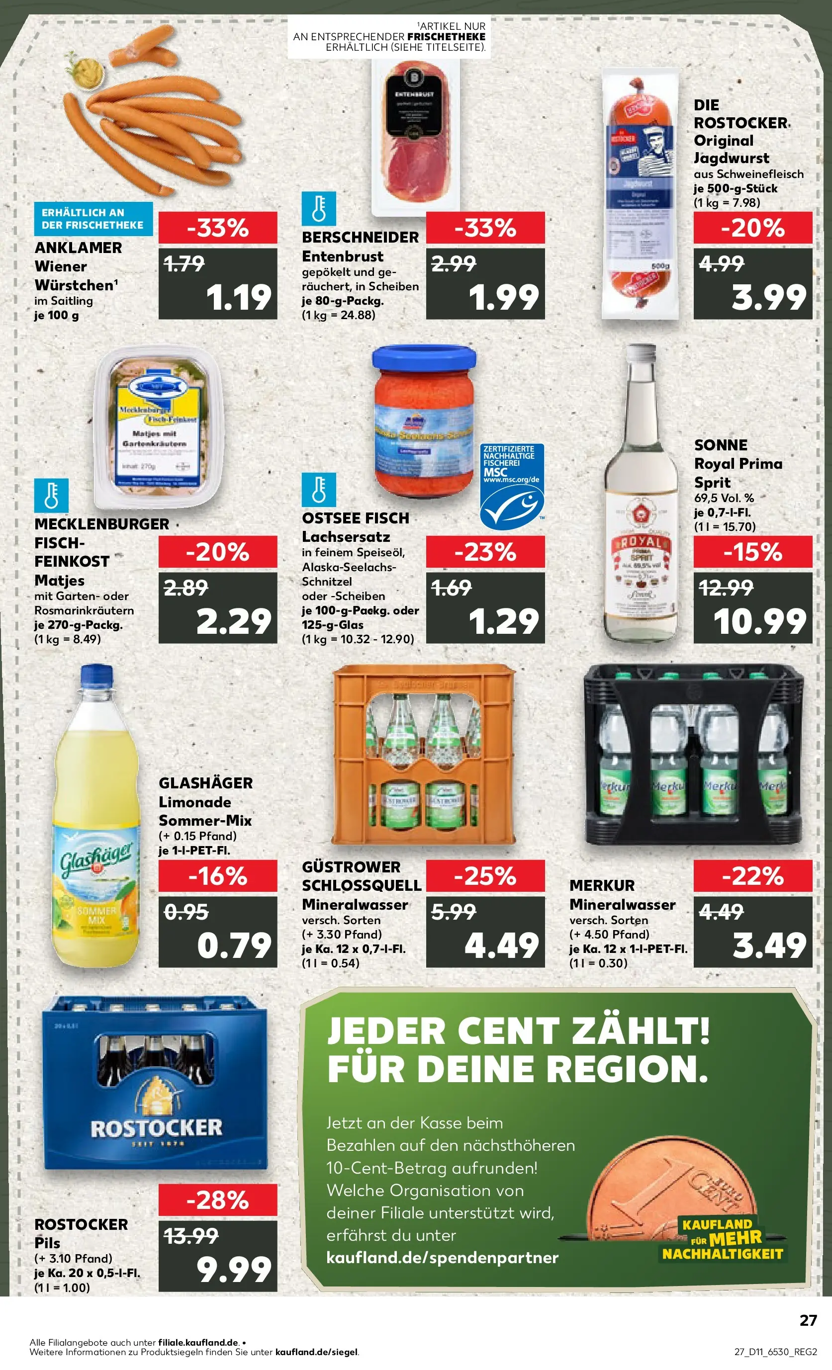 Prospekt Kaufland ab 12.03.2026 » Angebote Online zum Blättern | Seite: 27 | Produkte: Pils, Limonade, Schnitzel, Fisch