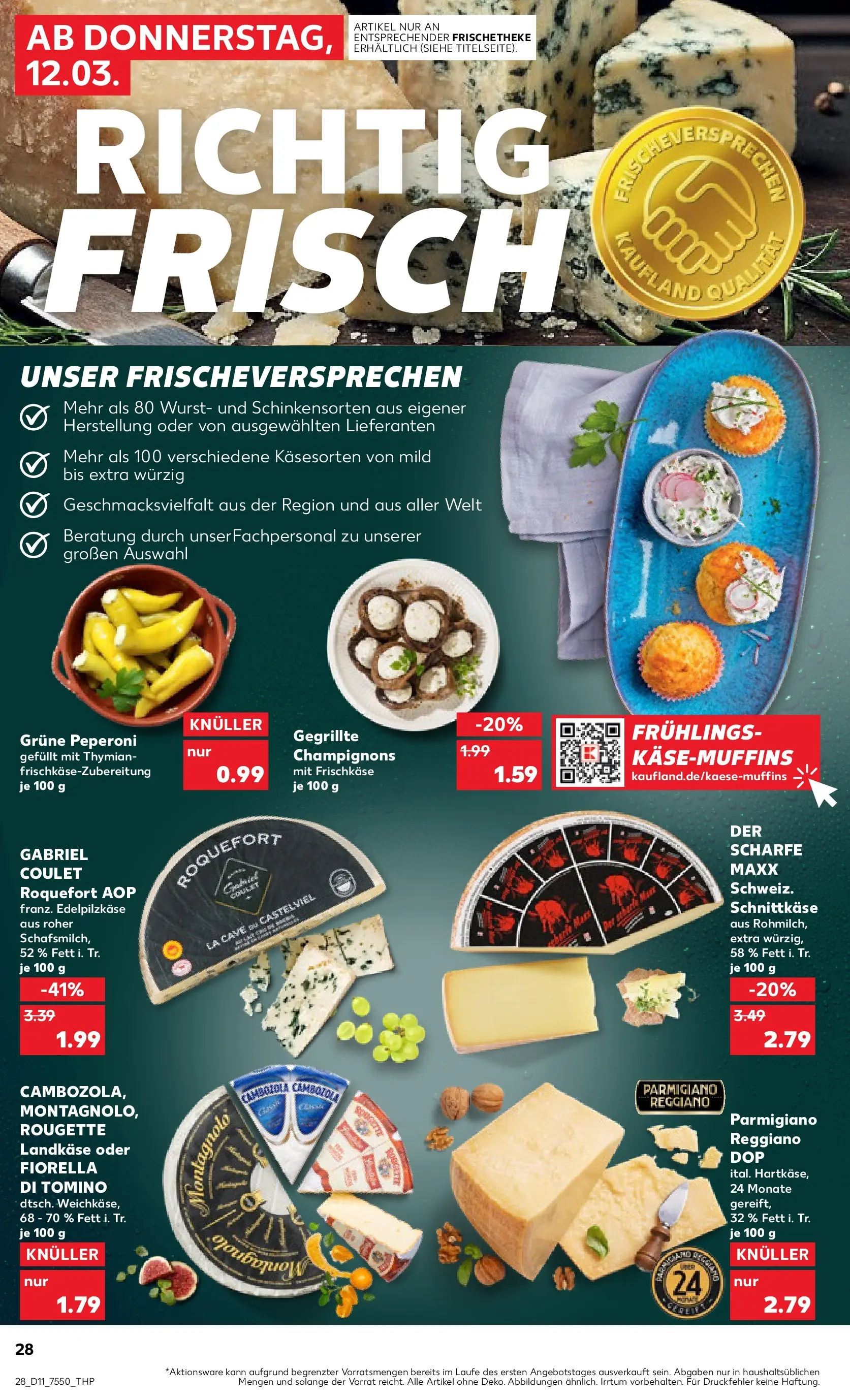Prospekt Kaufland ab 09.03.2026 » Angebote Online zum Blättern | Seite: 40 | Produkte: Champignons, Wurst, Frischkase