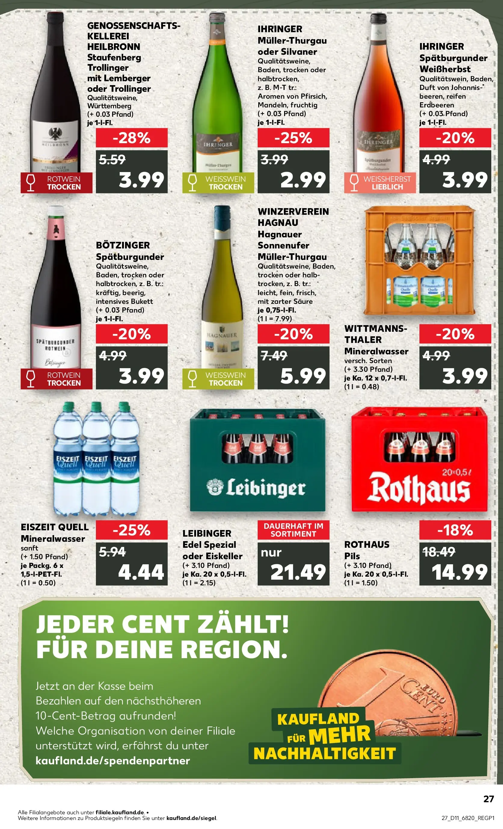 Prospekt Kaufland ab 09.03.2026 » Angebote Online zum Blättern | Seite: 39 | Produkte: Weißwein, Rotwein, Duft, Erdbeeren