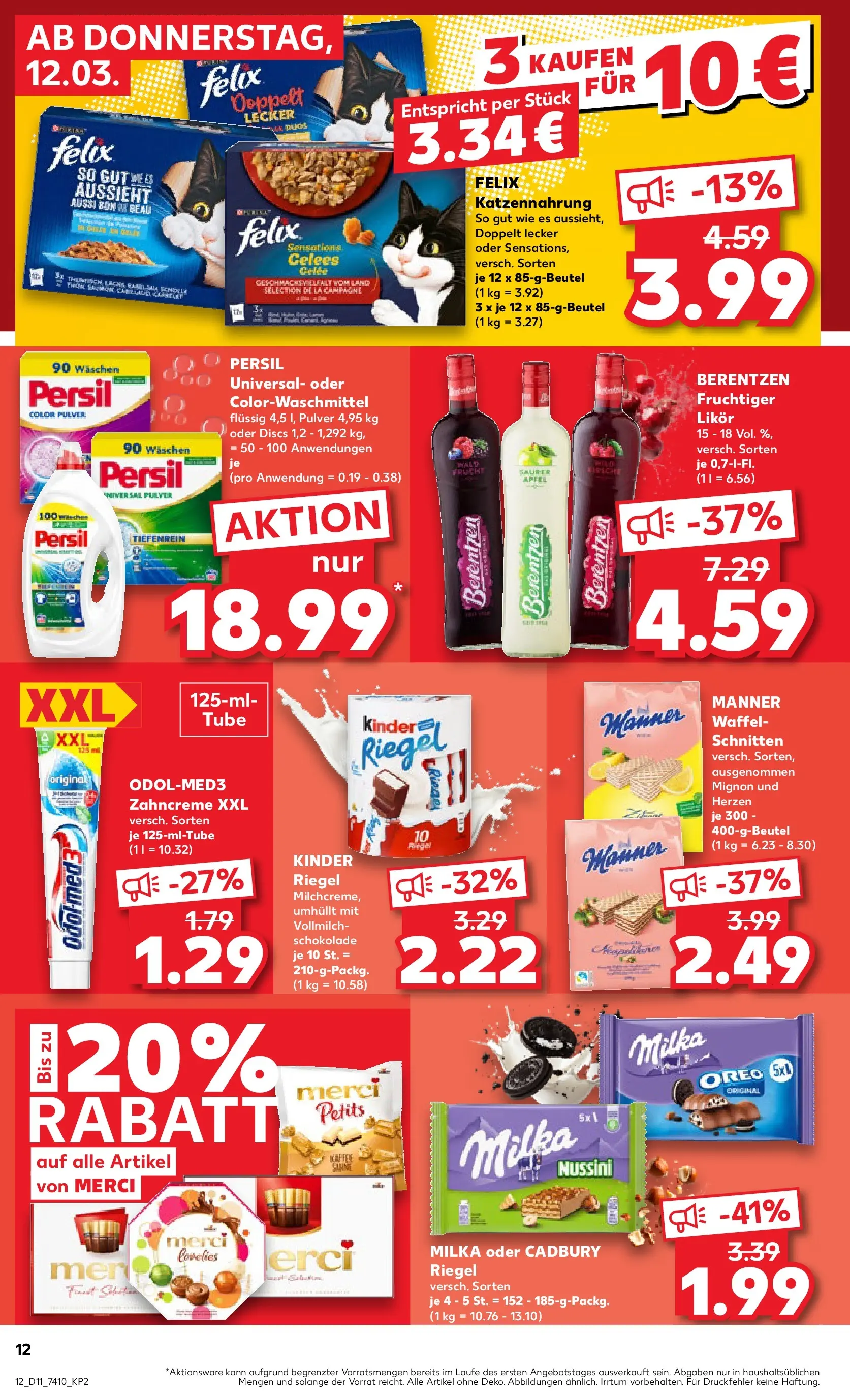 Prospekt Kaufland ab 09.03.2026 » Angebote Online zum Blättern | Seite: 24 | Produkte: Merci, Likör, Äpfel, Milka