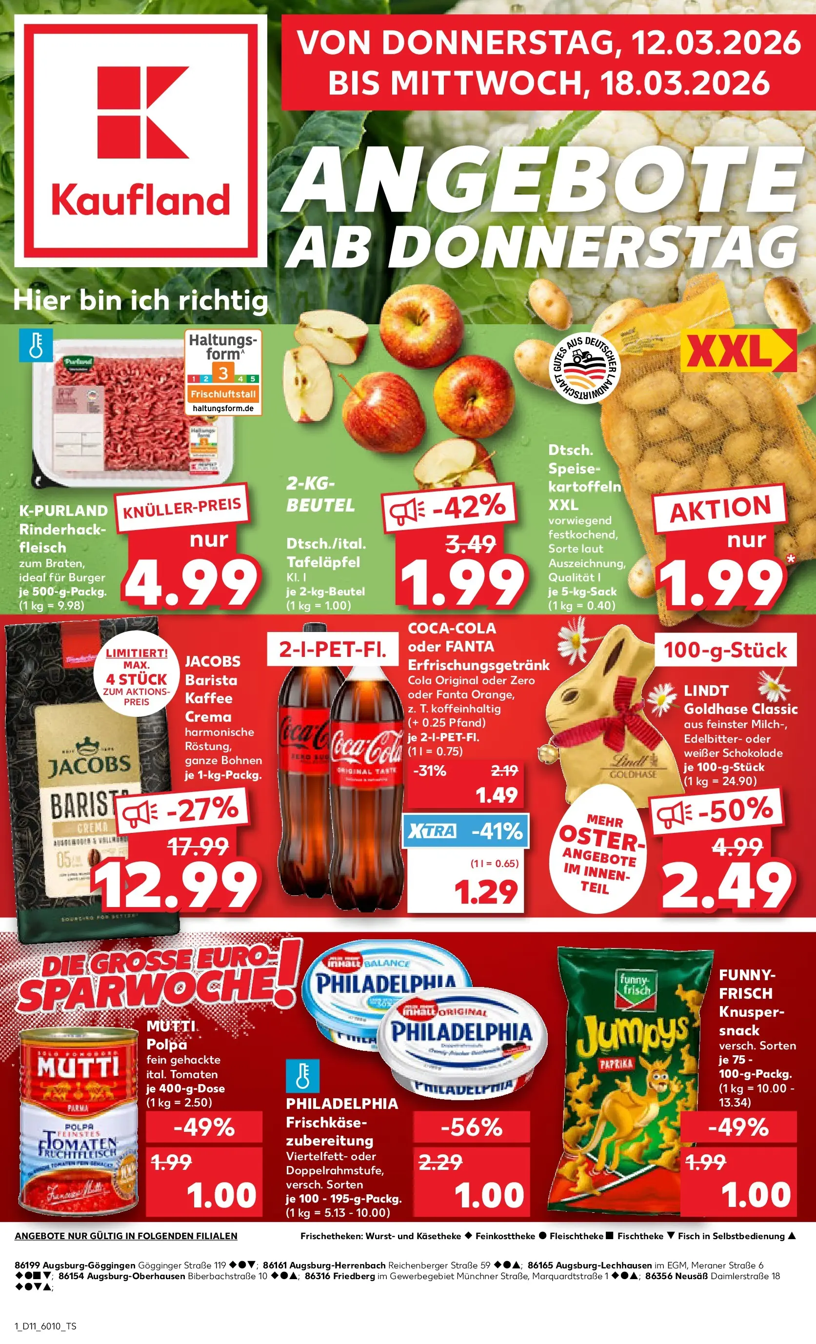 Prospekt Kaufland ab 09.03.2026 » Angebote Online zum Blättern | Seite: 13 | Produkte: Coca cola, Funny frisch, Tomaten, Kartoffeln