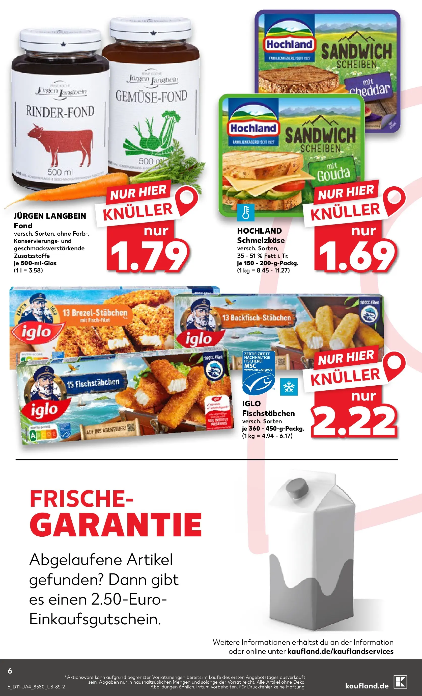 Prospekt Kaufland ab 12.03.2026 » Angebote Online zum Blättern | Seite: 6 | Produkte: Gouda, Iglo, Fischstabchen