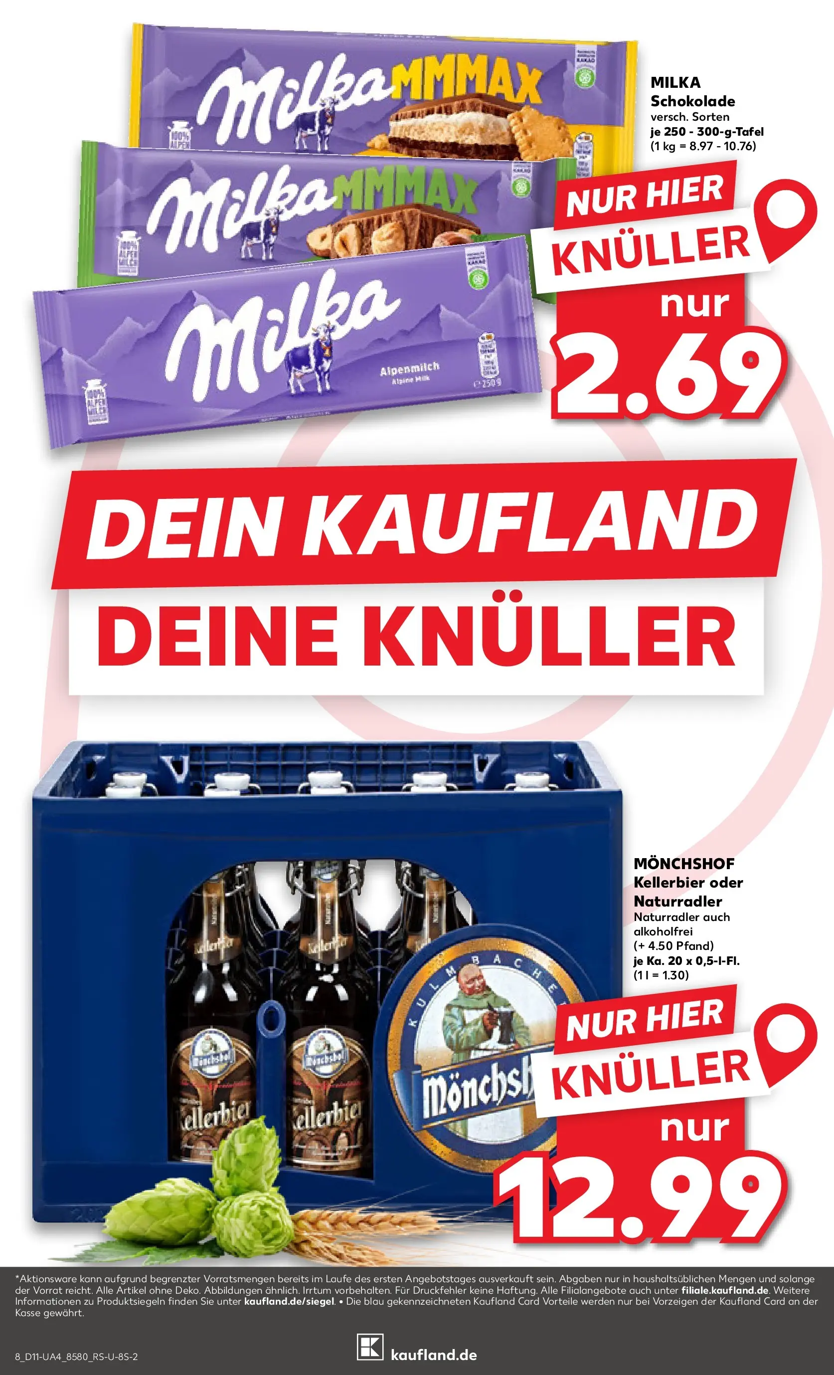 Prospekt Kaufland ab 12.03.2026 » Angebote Online zum Blättern | Seite: 8 | Produkte: Monchshof, Schokolade, Milka schokolade, Milka