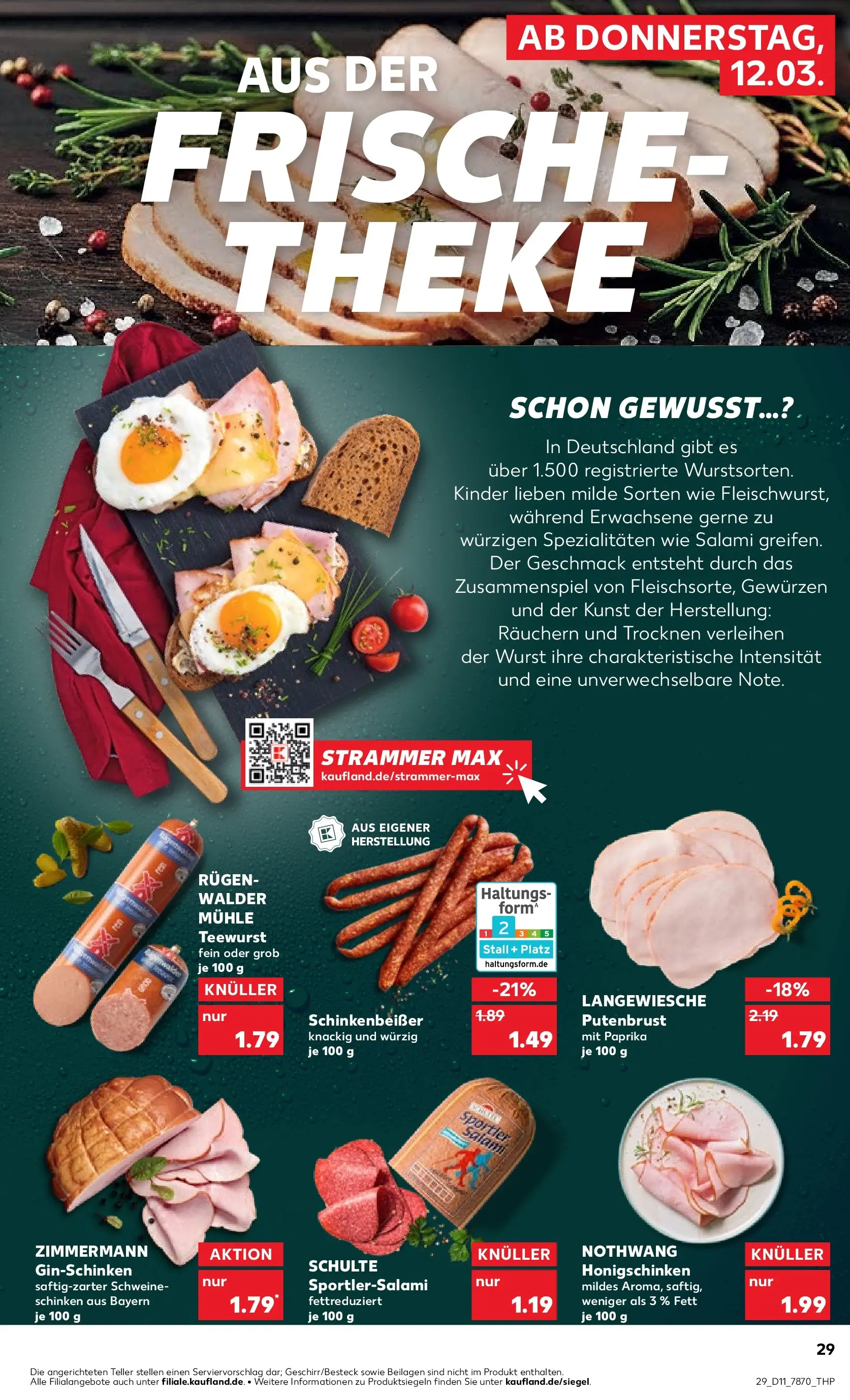 Prospekt Kaufland ab 09.03.2026 » Angebote Online zum Blättern | Seite: 45 | Produkte: Theke, Paprika, Salami, Schinken