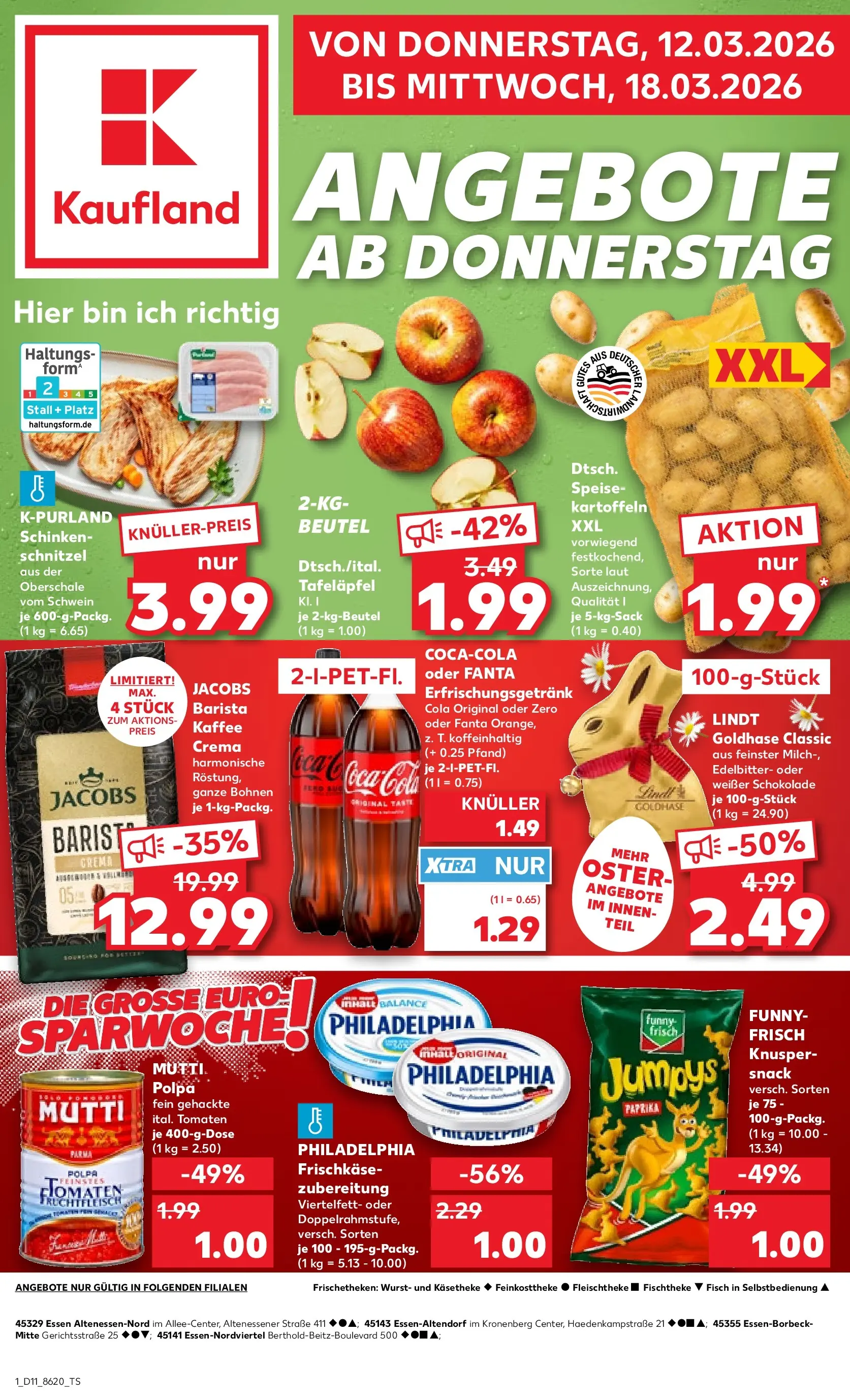 Prospekt Kaufland ab 12.03.2026 » Angebote Online zum Blättern | Seite: 5 | Produkte: Tomaten, Schnitzel, Schinken, Frischkase