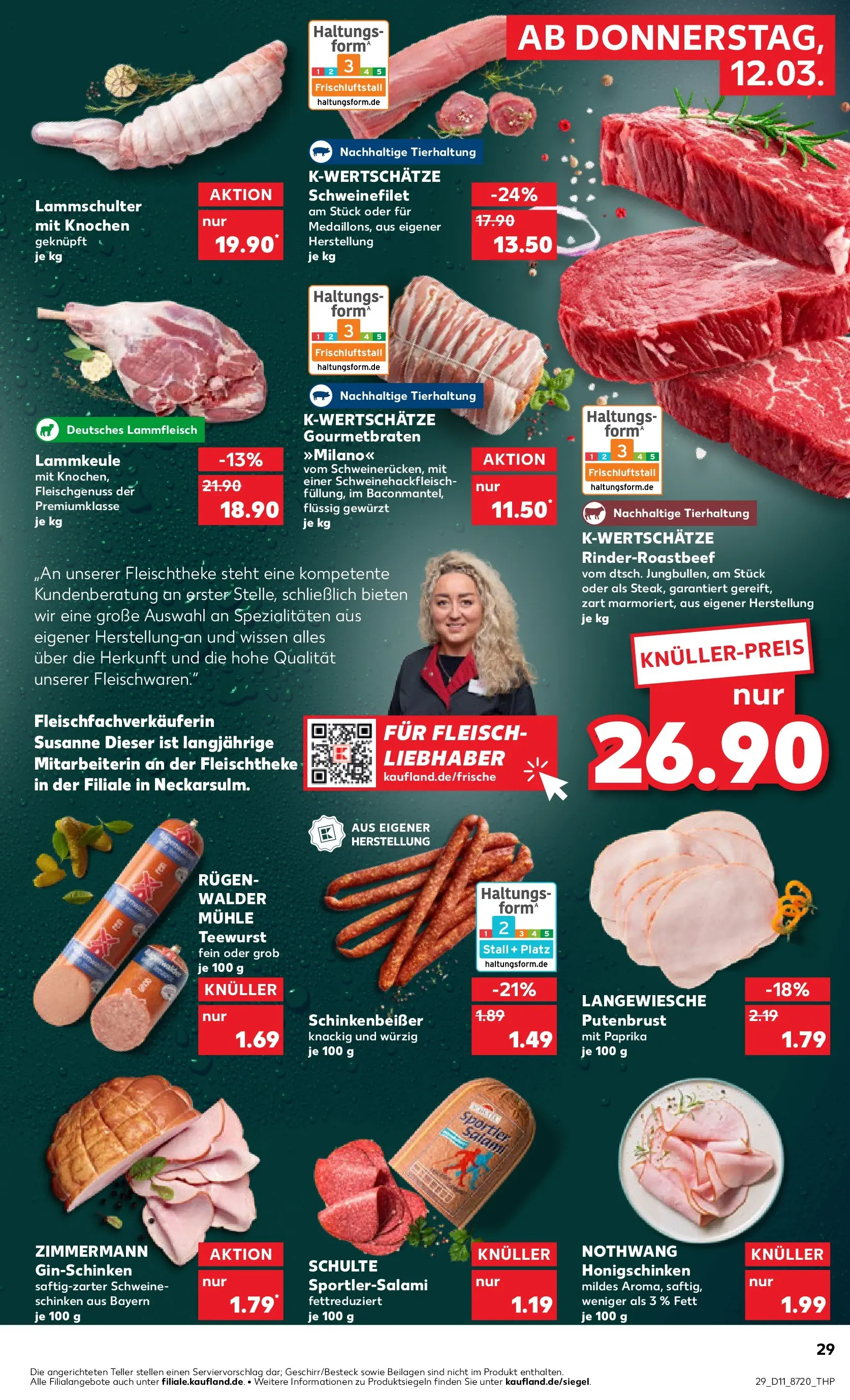 Prospekt Kaufland ab 12.03.2026 » Angebote und Werbung Online | Seite: 29 | Produkte: Schweinefilet, Paprika, Gin, Fleisch Prospekt Kaufland ab 12.03.2026 » Angebote Online zum Blättern | Seite: 29 | Produkte: Schweinefilet, Paprika, Gin, Fleisch