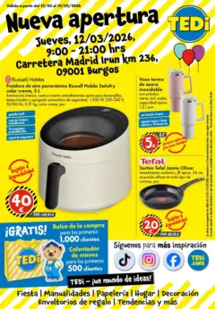 Vista previa TEDi - Nueva apertura válido desde el 07.03.2026