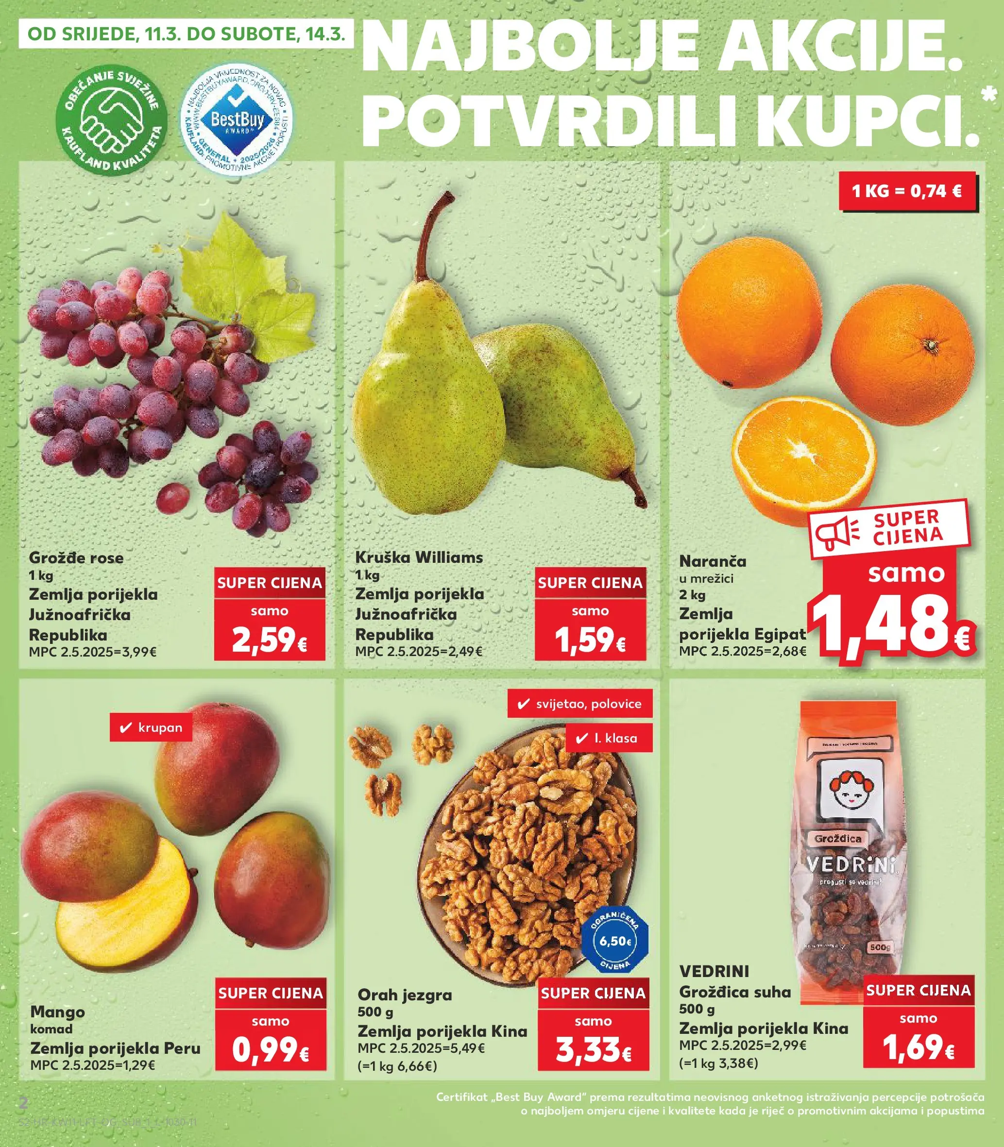 Kaufland - Kaufland katalog do 17.03.2026 novi od 10.03.2026 na listanje > letak digitalni | Stranica: 2