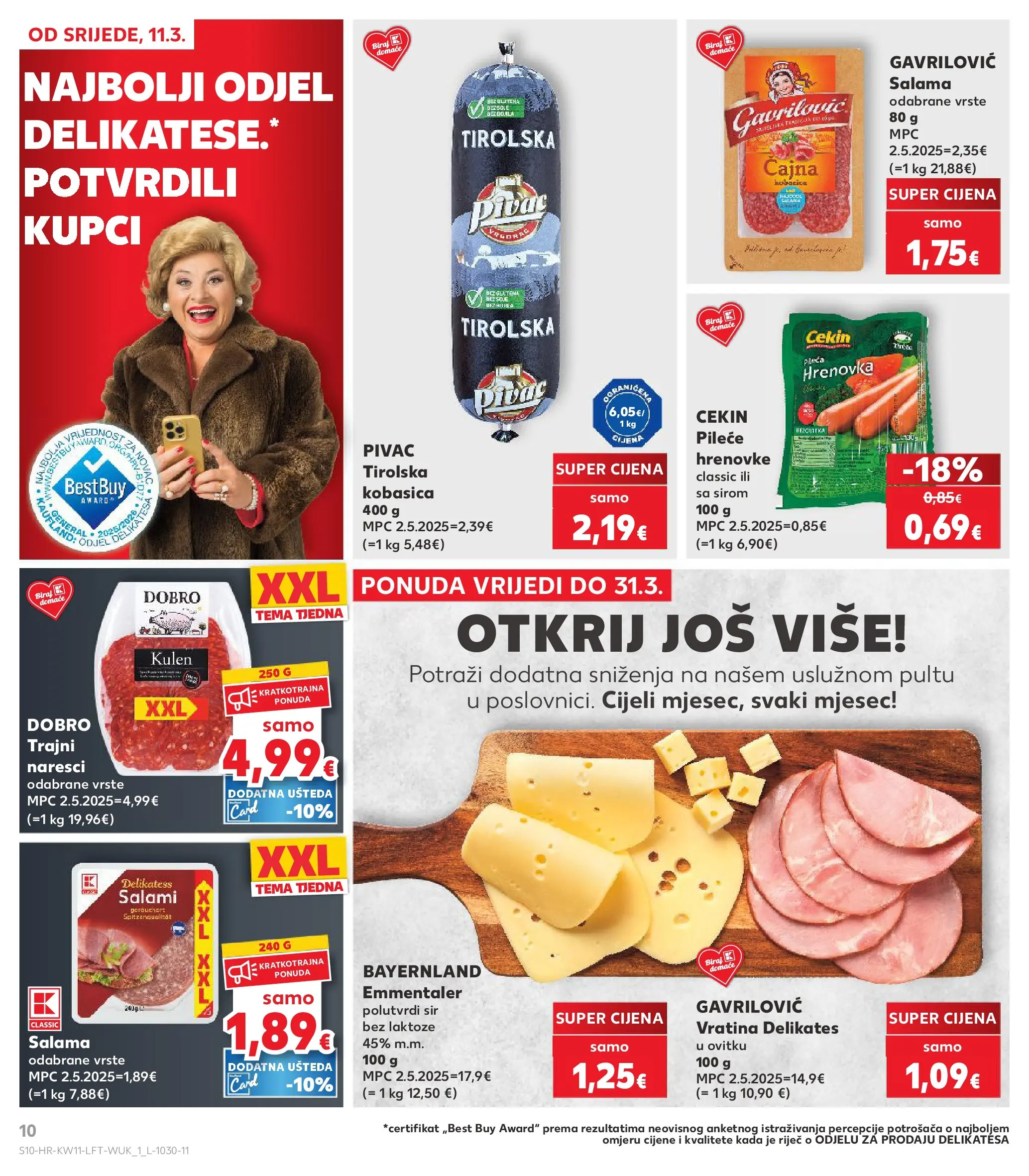Kaufland - Kaufland katalog do 17.03.2026 novi od 10.03.2026 na listanje > letak digitalni | Stranica: 10