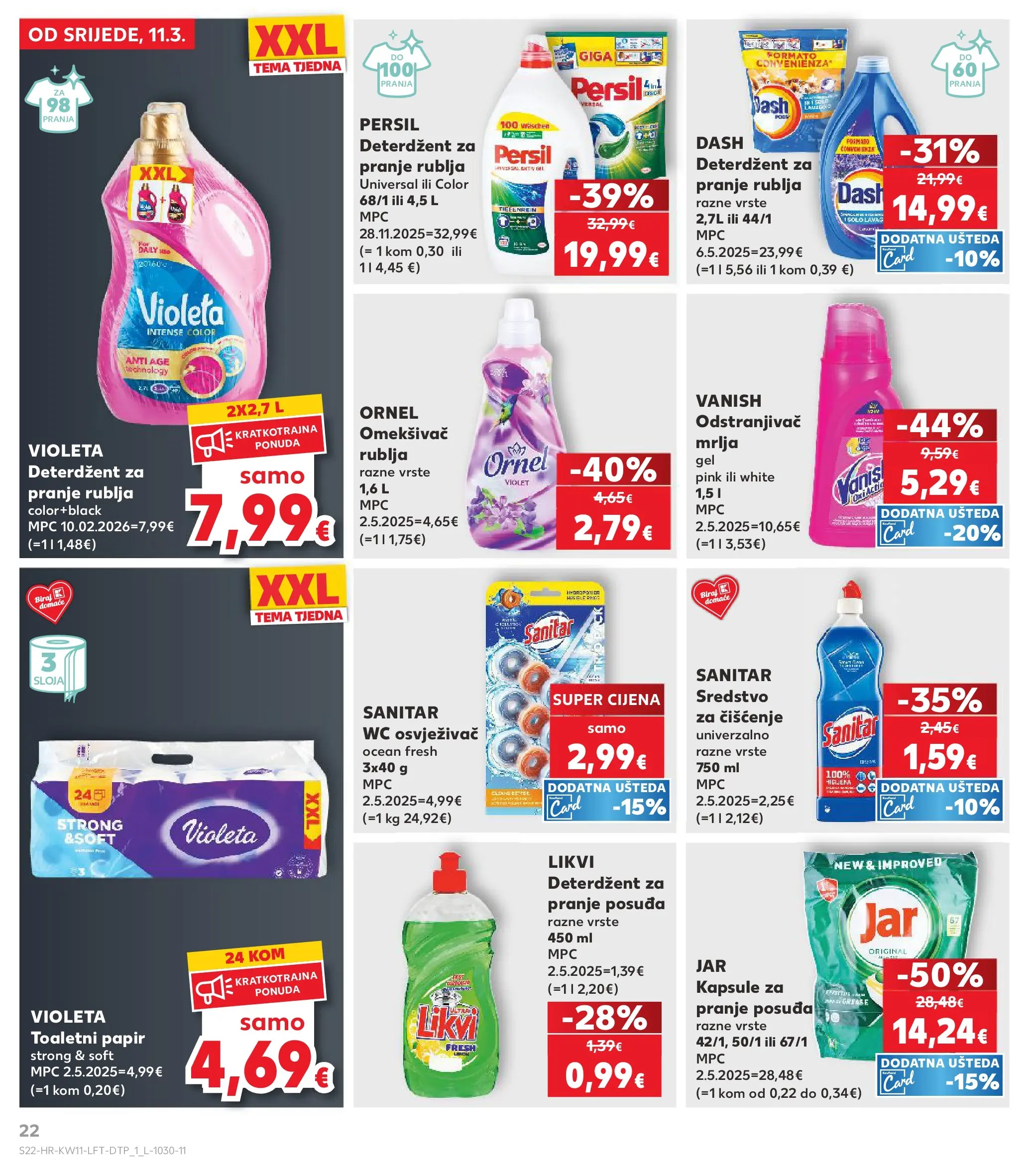 Kaufland - Kaufland katalog do 17.03.2026 novi od 10.03.2026 na listanje > letak digitalni | Stranica: 22