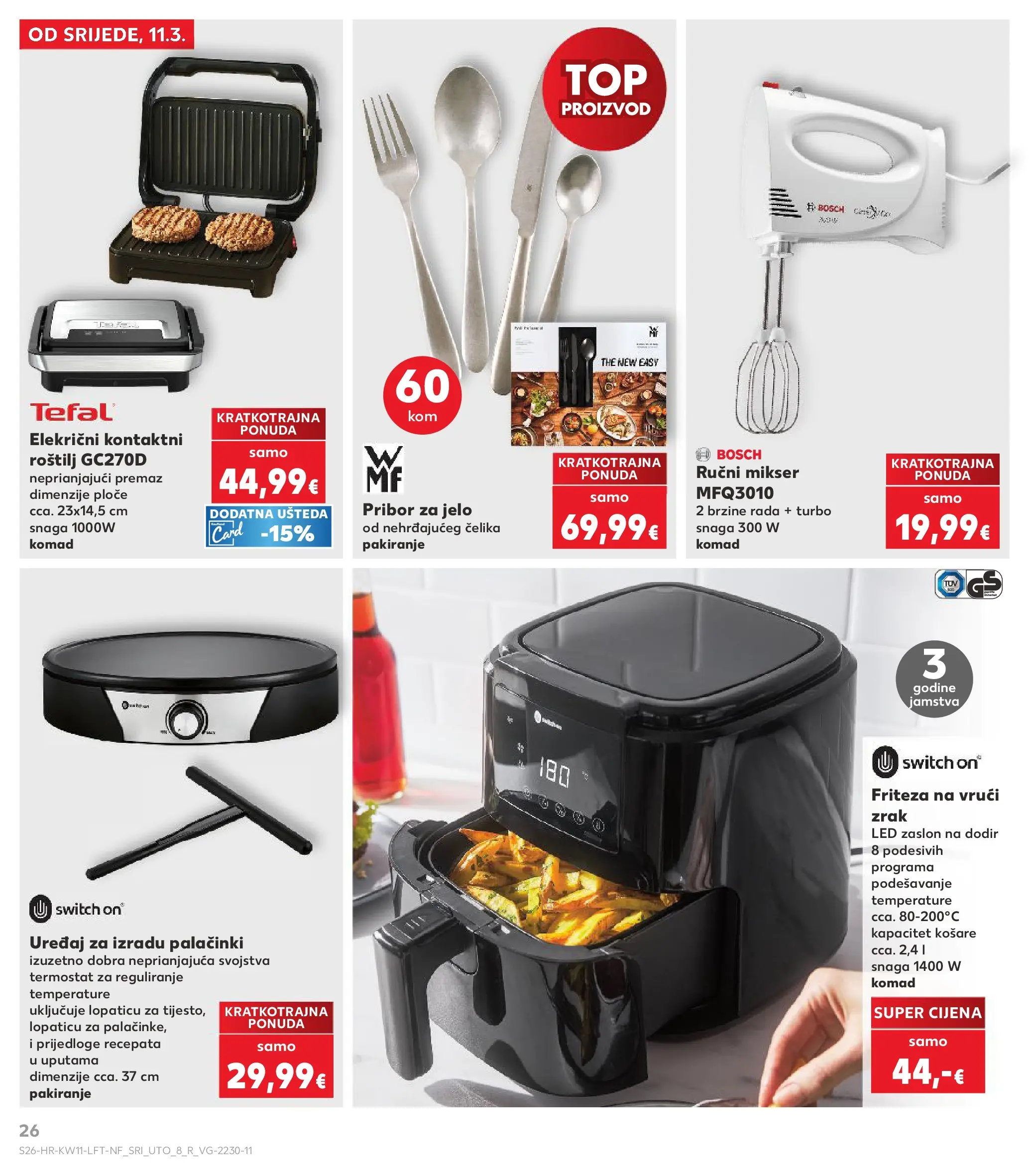 Kaufland - Kaufland katalog do 17.03.2026 novi od 10.03.2026 na listanje > letak digitalni | Stranica: 26 | Proizvodi: Mikser, Košare, Termostat, Friteza na vrući zrak