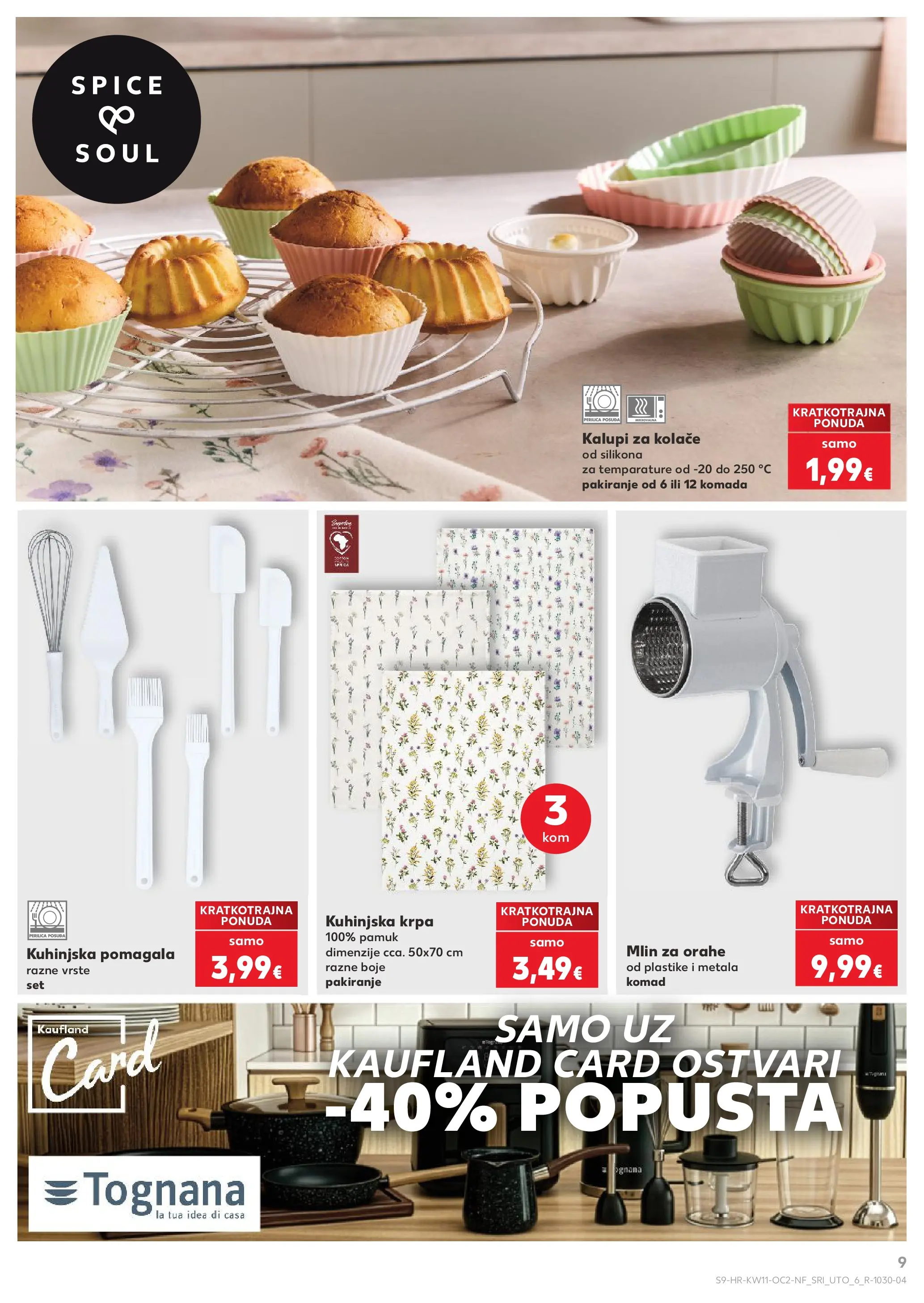 Kaufland - Kaufland katalog do 17.03.2026 novi od 10.03.2026 na listanje > letak digitalni | Stranica: 9 | Proizvodi: Tognana, Krpa, Kalupi