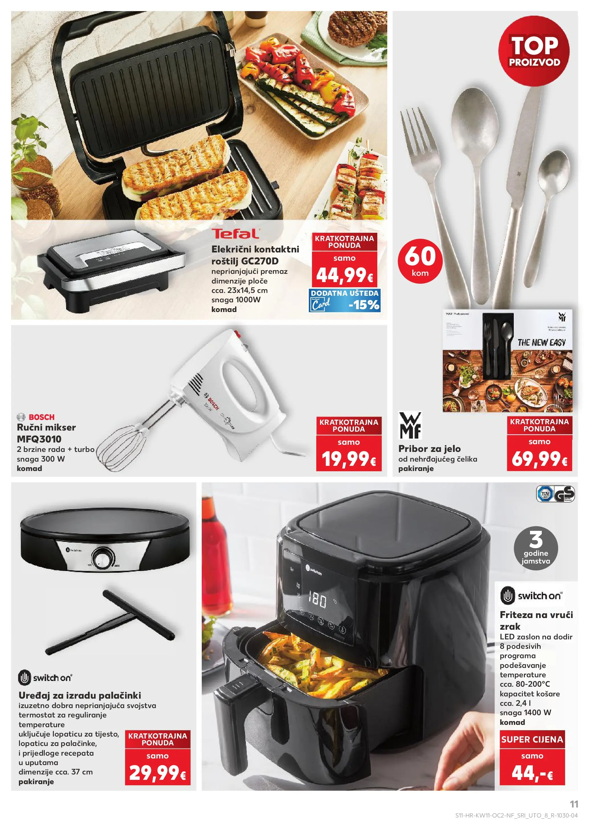 Kaufland - Kaufland katalog do 17.03.2026 novi od 10.03.2026 na listanje > letak digitalni | Stranica: 11 | Proizvodi: Mikser, Friteza, Termostat, Pribor za jelo
