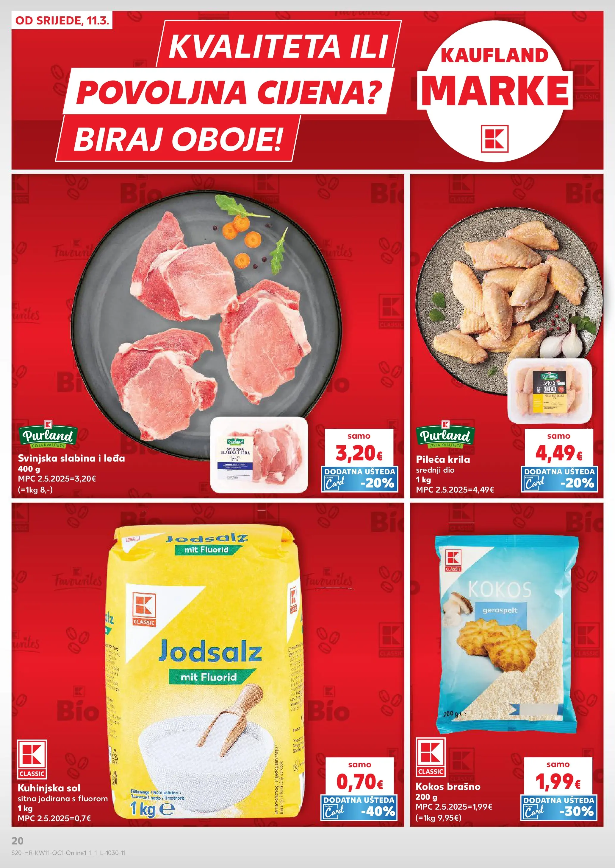 Kaufland - Kaufland katalog do 17.03.2026 novi od 10.03.2026 na listanje > letak digitalni | Stranica: 20