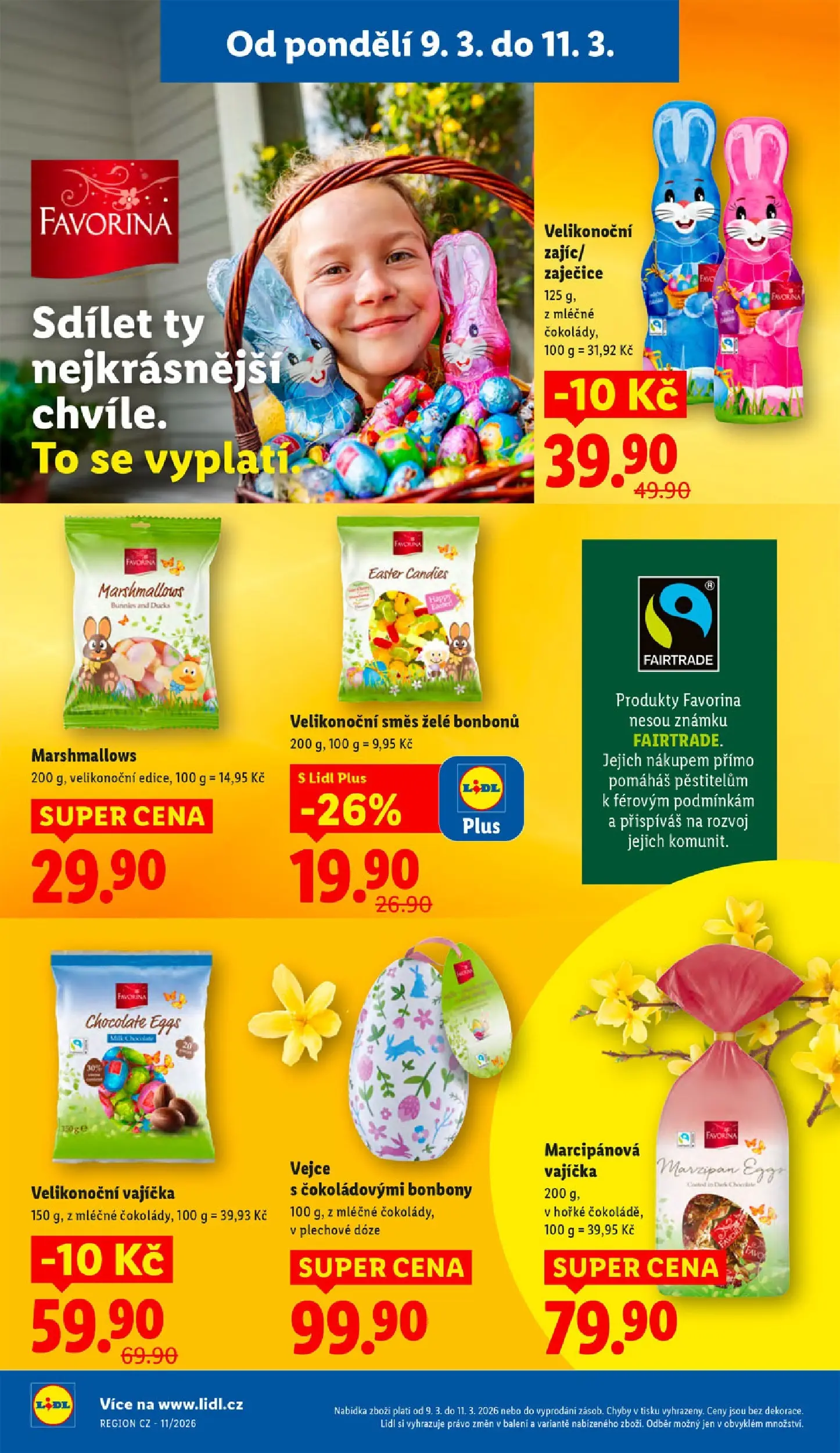 Lidl leták od 08.03.2026 - Nový akční leták | Strana: 14 | Produkty: Vajíčka, Vejce, Bonbóny, Marshmallows