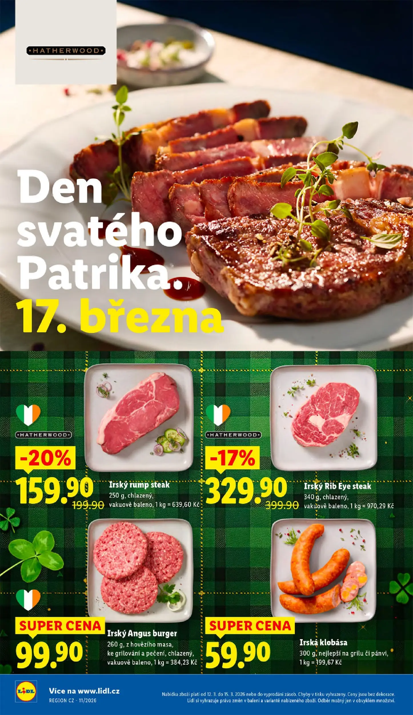 Lidl leták od 12.03.2026 - Nový akční leták | Strana: 16 | Produkty: Burger, Grilování, Steak, Klobása