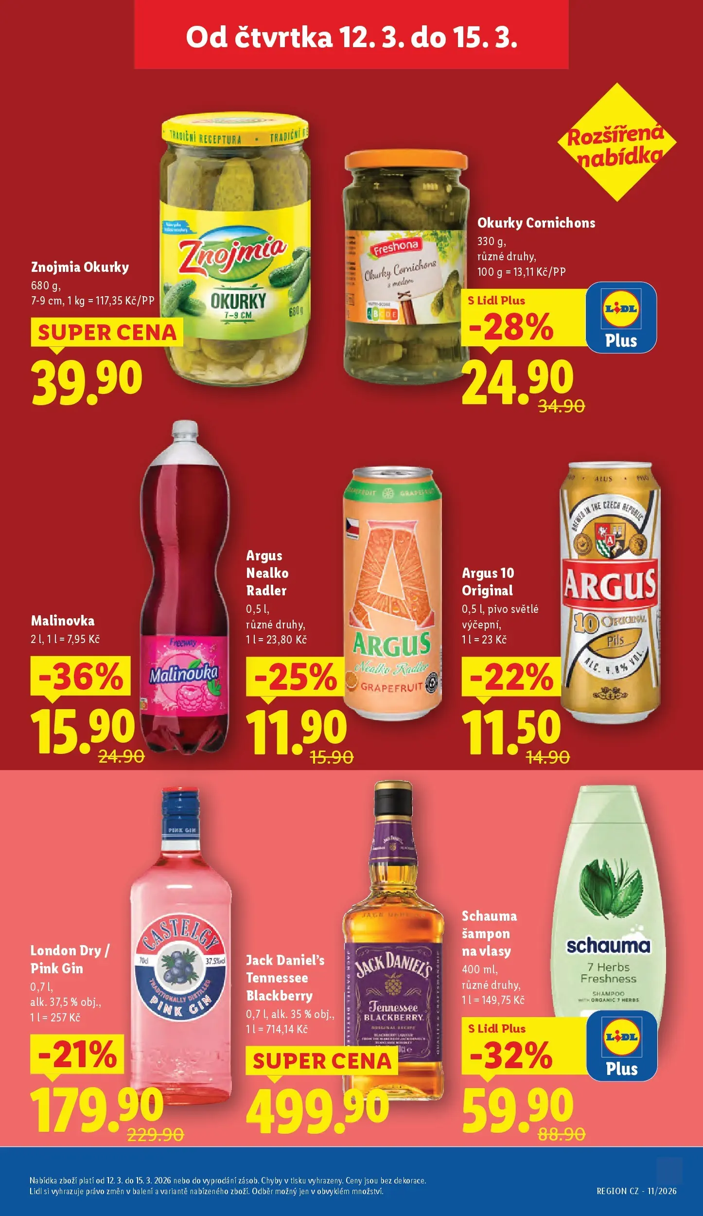 Lidl leták od 12.03.2026 - Nový akční leták | Strana: 31 | Produkty: Whiskey, Gin, Okurky, Okurky Znojmia