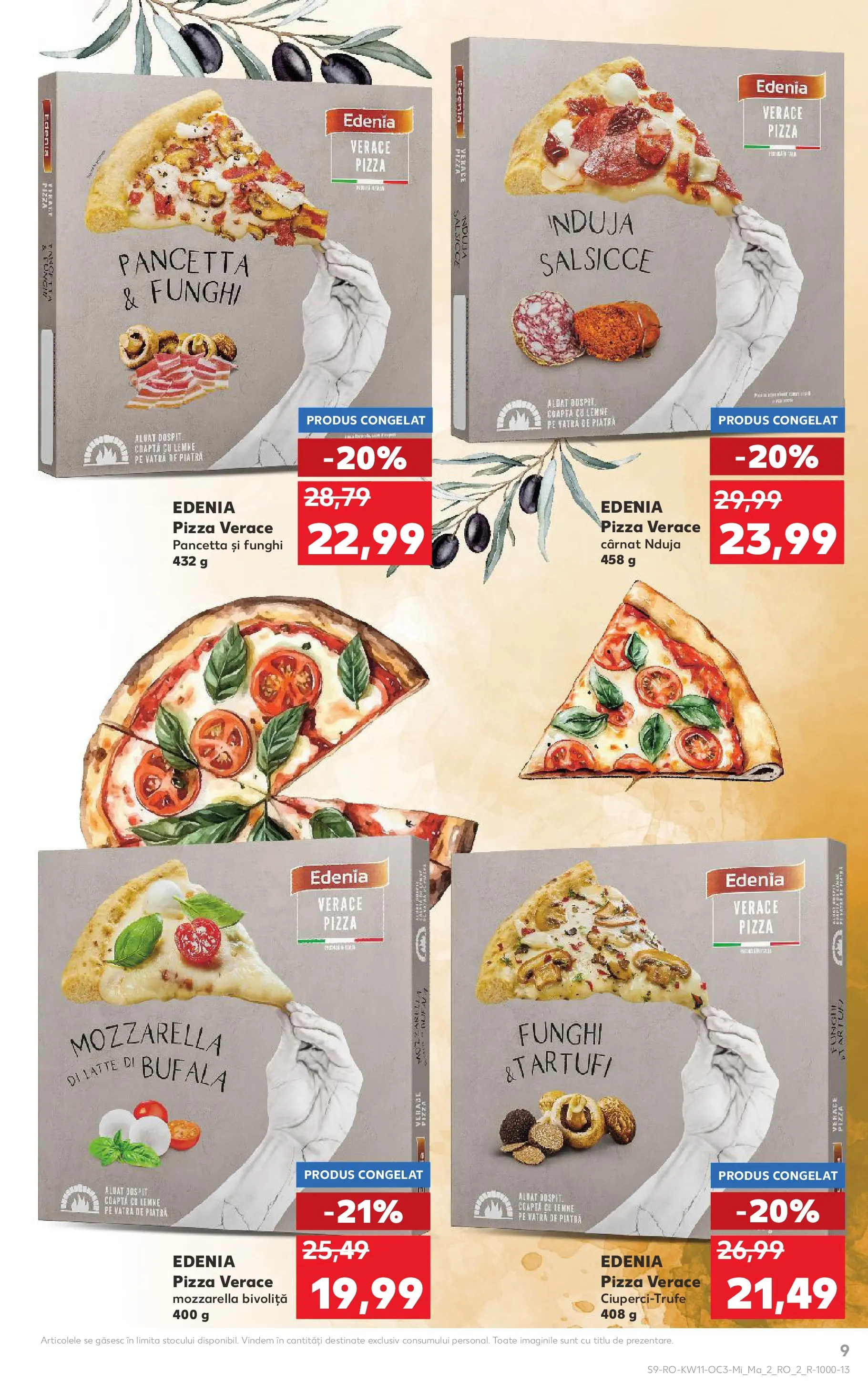 Kaufland Miercurea Ciuc 11.03.2026 - Revista si Oferta | Pagină: 9 | Produse: Aluat, Mozzarella, Pizza