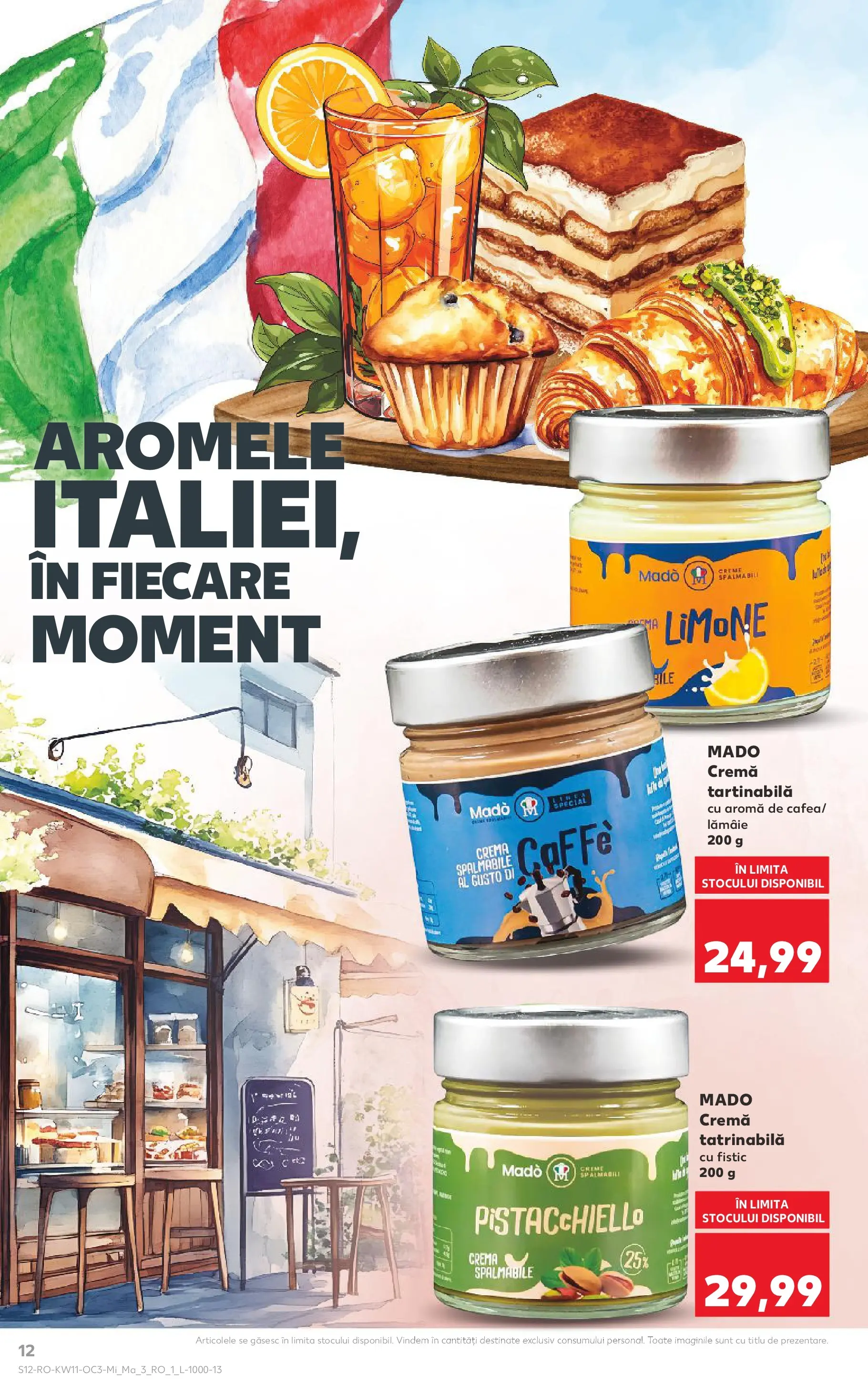 Kaufland Miercurea Ciuc 11.03.2026 - Revista si Oferta | Pagină: 12 | Produse: Cremă, Fistic, Cremă tartinabilă, Lămâie