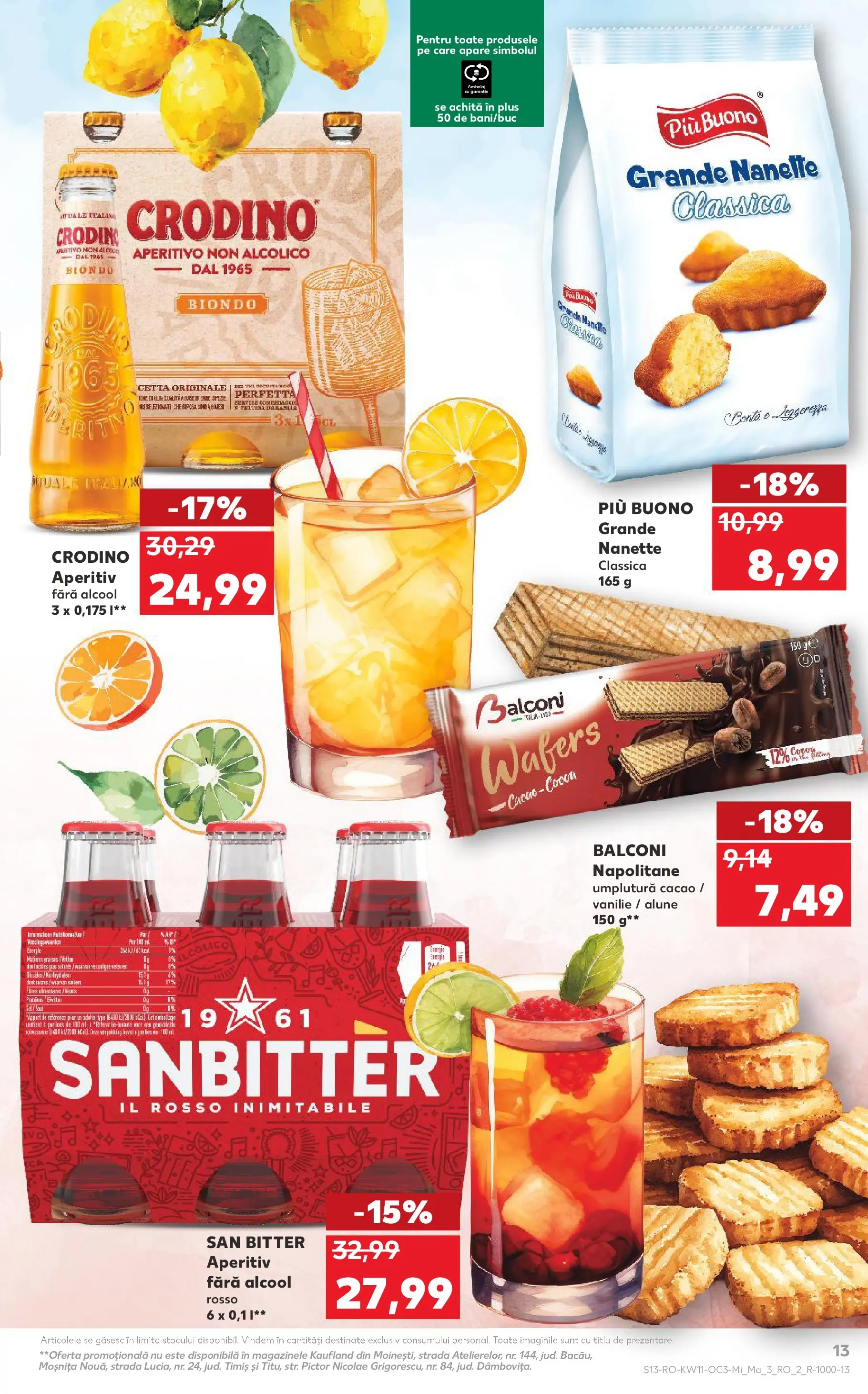 Kaufland Constanța 11.03.2026 - Revista si Oferta | Pagină: 13 | Produse: Napolitane, Alune, Cacao