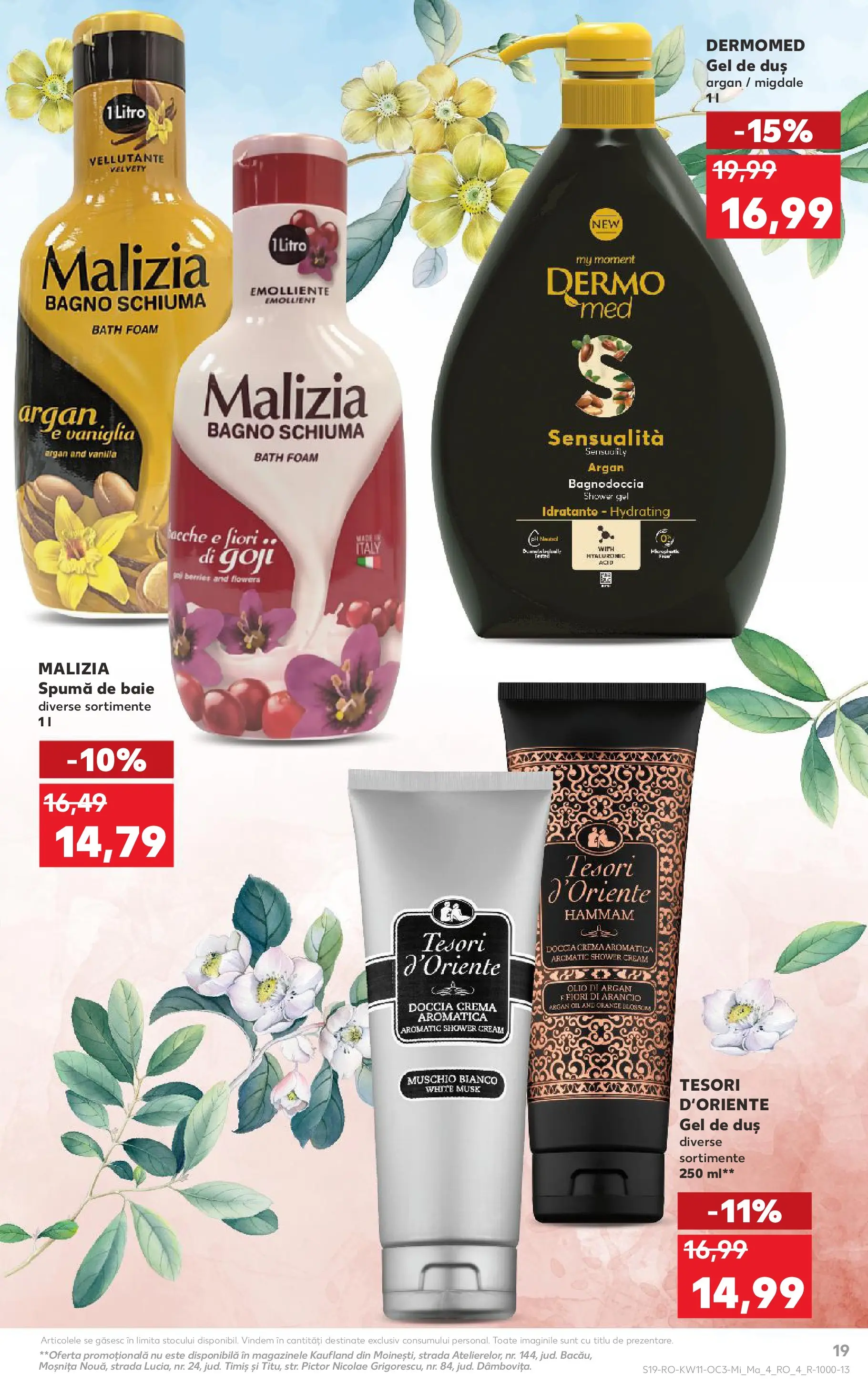 Kaufland Miercurea Ciuc 11.03.2026 - Revista si Oferta | Pagină: 19 | Produse: Duș, Migdale, Cremă, Gel de duș