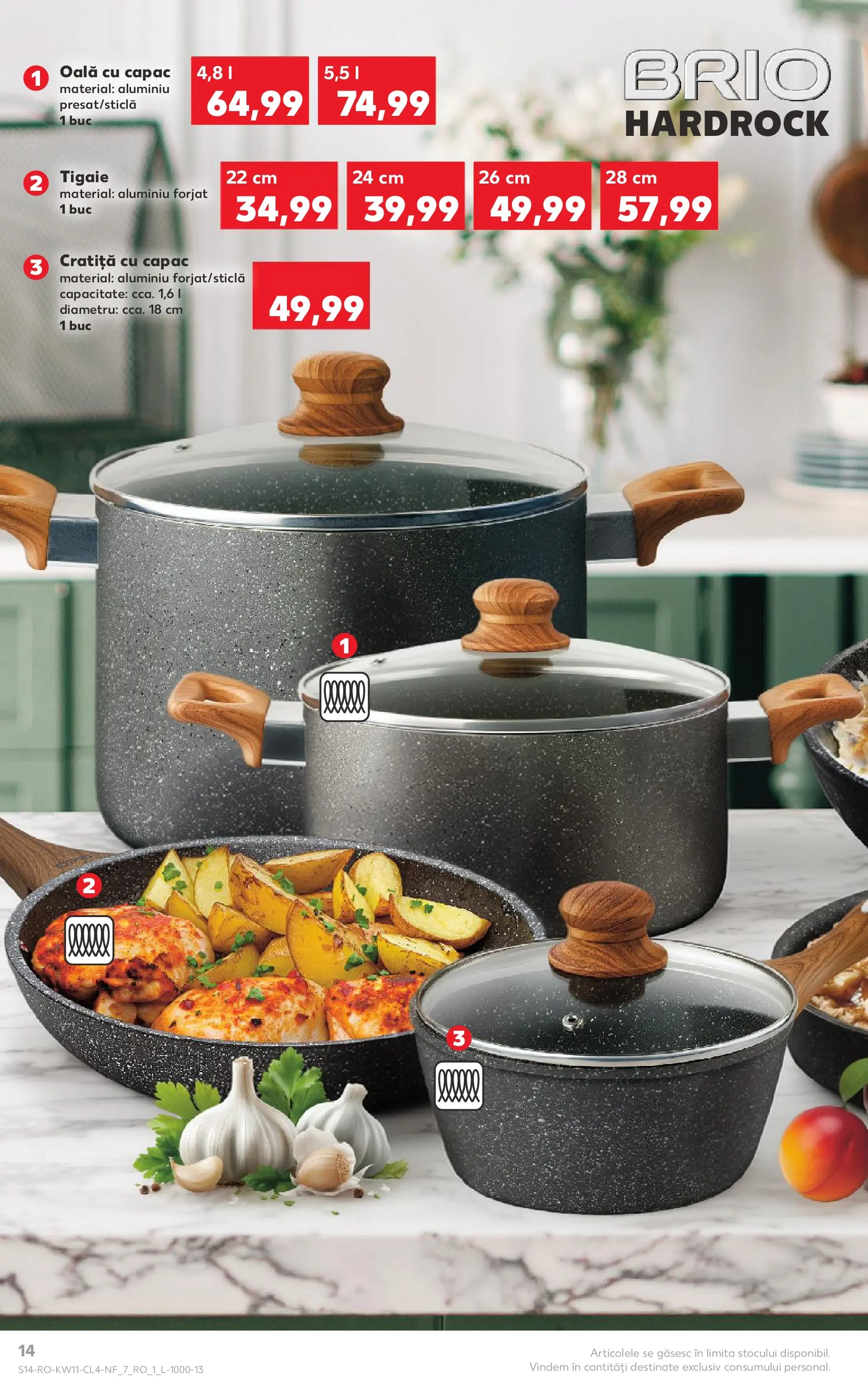 Kaufland Comarnic 10.03.2026 - Revista si Oferta | Pagină: 14 | Produse: Tigaie, Cratiță, Oală