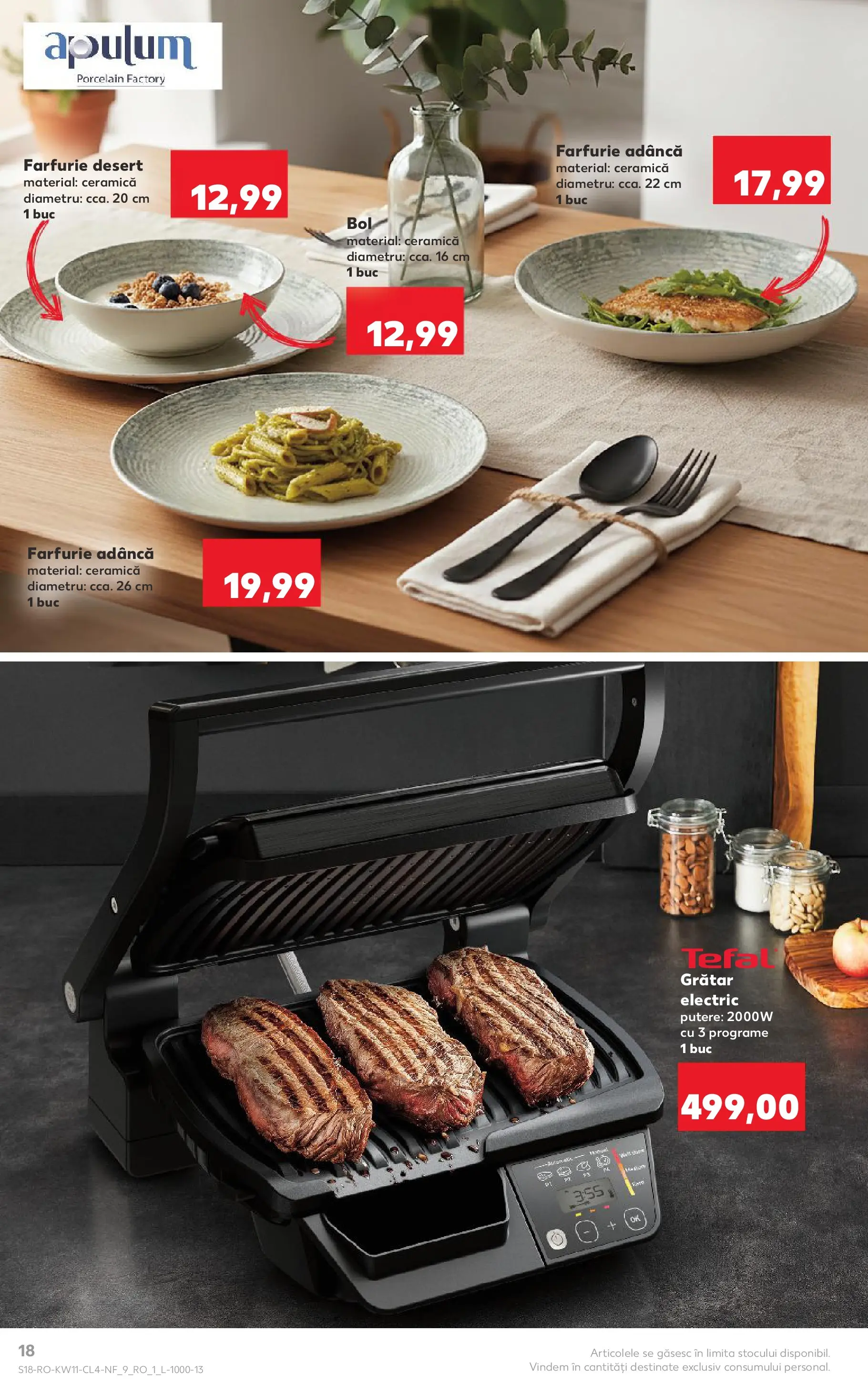 Kaufland Comarnic 10.03.2026 - Revista si Oferta | Pagină: 18 | Produse: Grill, Bol, Grătar, Farfurie
