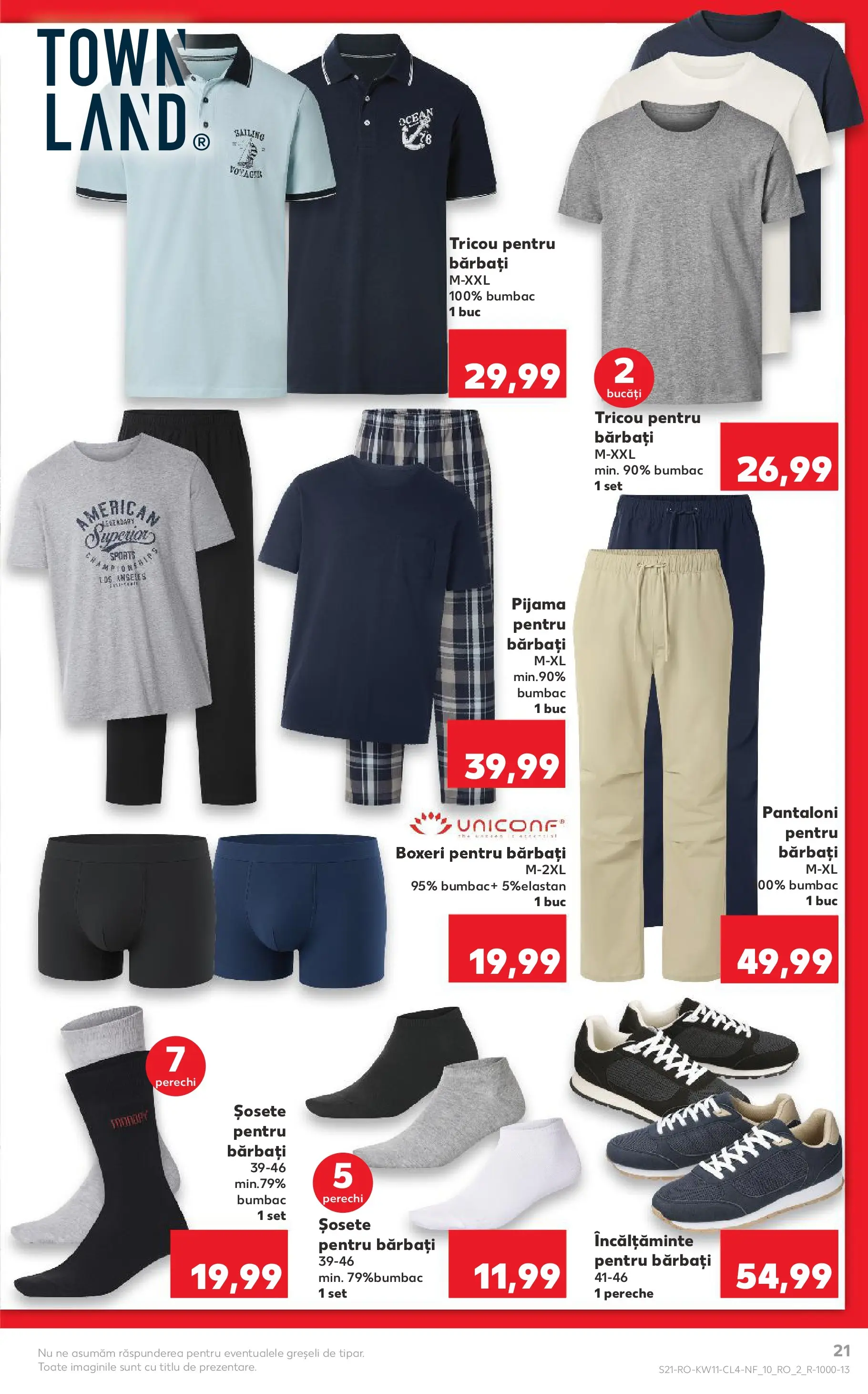 Kaufland Comarnic 10.03.2026 - Revista si Oferta | Pagină: 21 | Produse: Kestane, Bornoz takımı, Pantaloni, Boxeri
