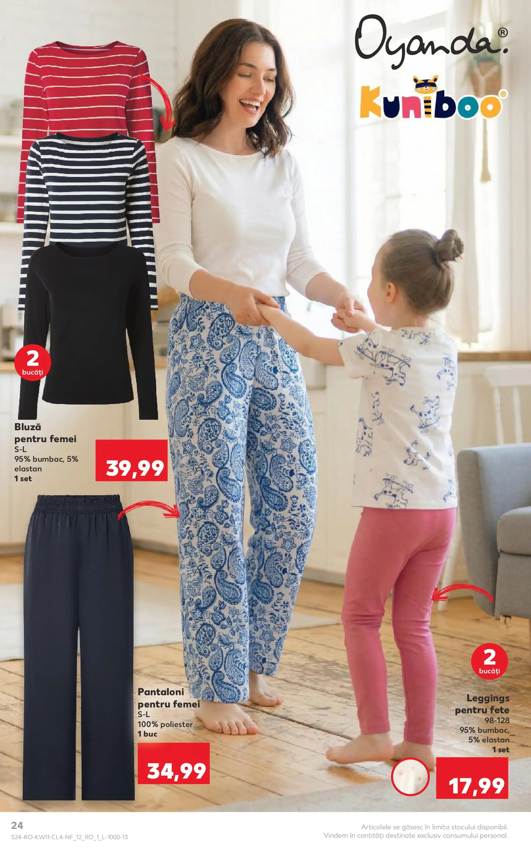 Kaufland Comarnic 10.03.2026 - Revista si Oferta | Pagină: 24 | Produse: Bluză, Pantaloni