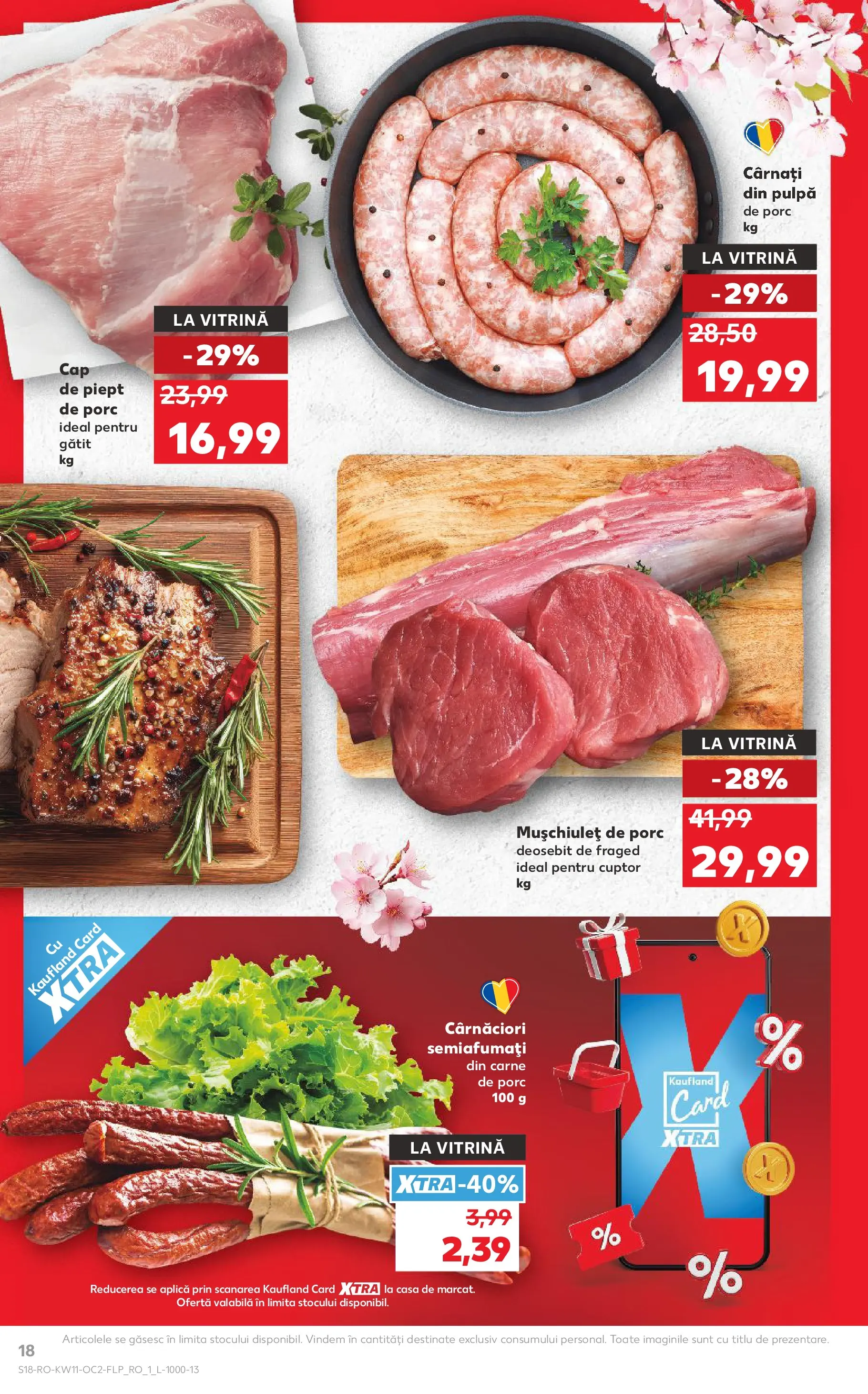 Kaufland Craiova 10.03.2026 - Revista si Oferta | Pagină: 18 | Produse: Cuptor, Vitrină, Carne De Porc, Cârnați