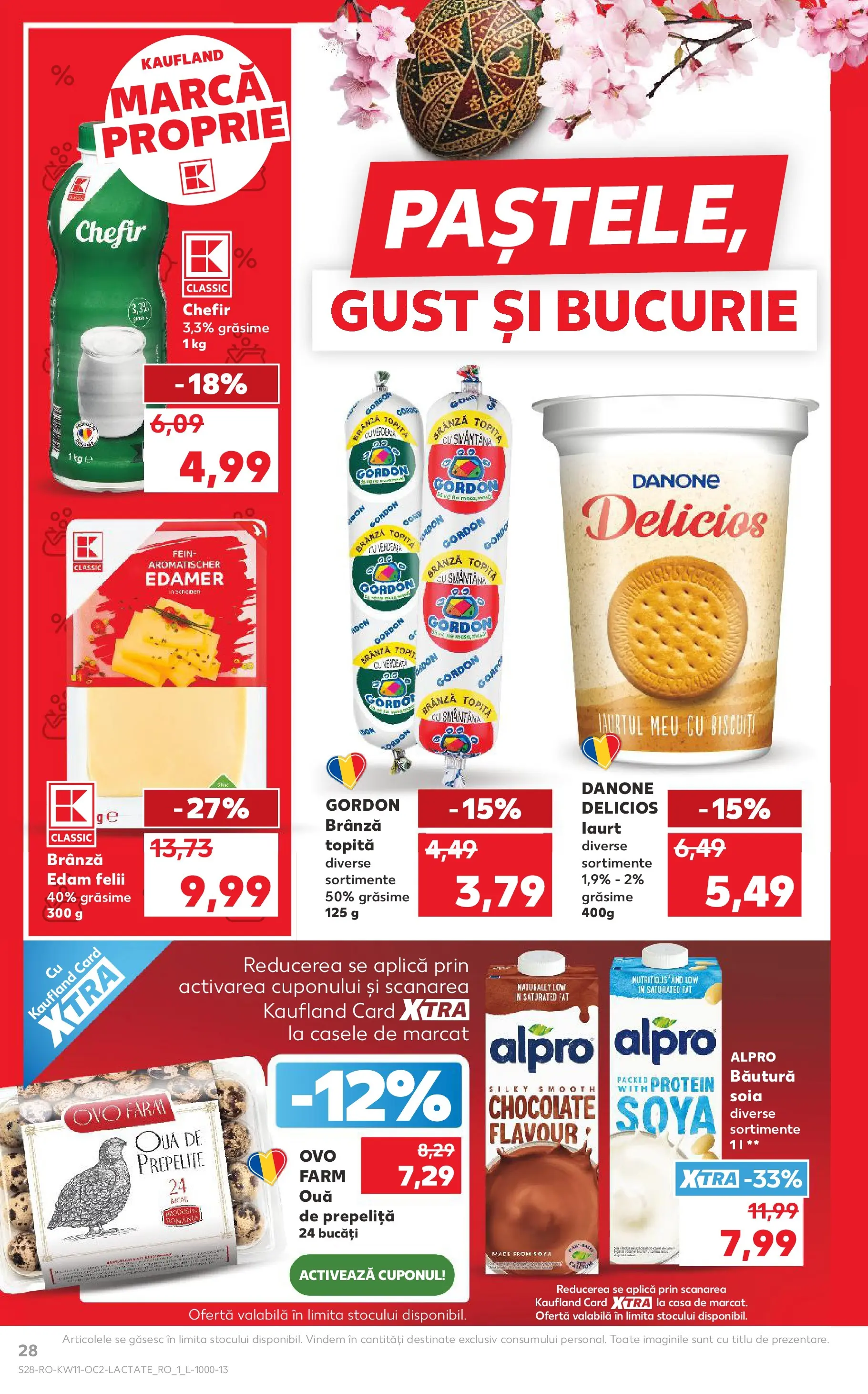 Kaufland Deva 10.03.2026 - Revista si Oferta | Pagină: 28 | Produse: Brânză, Iaurt, Smântână, Biscuiți