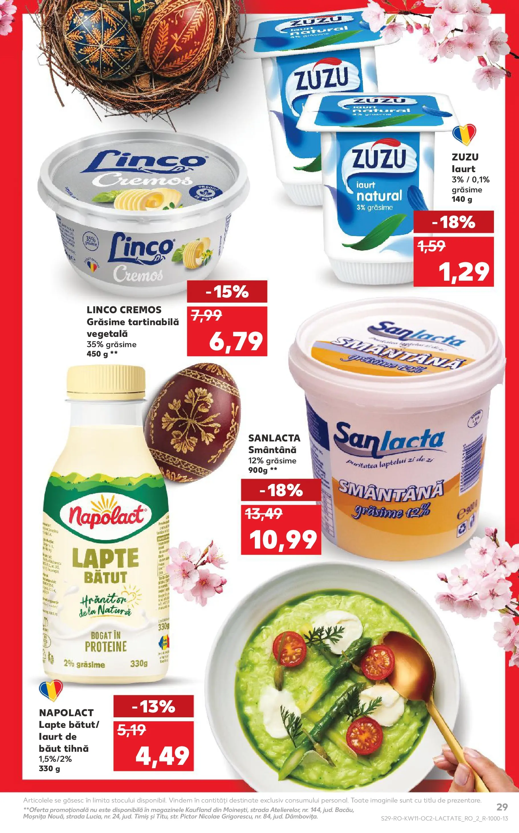 Kaufland Deva 10.03.2026 - Revista si Oferta | Pagină: 29 | Produse: Masaüstü kılıfı, Lapte, Iaurt, Smântână