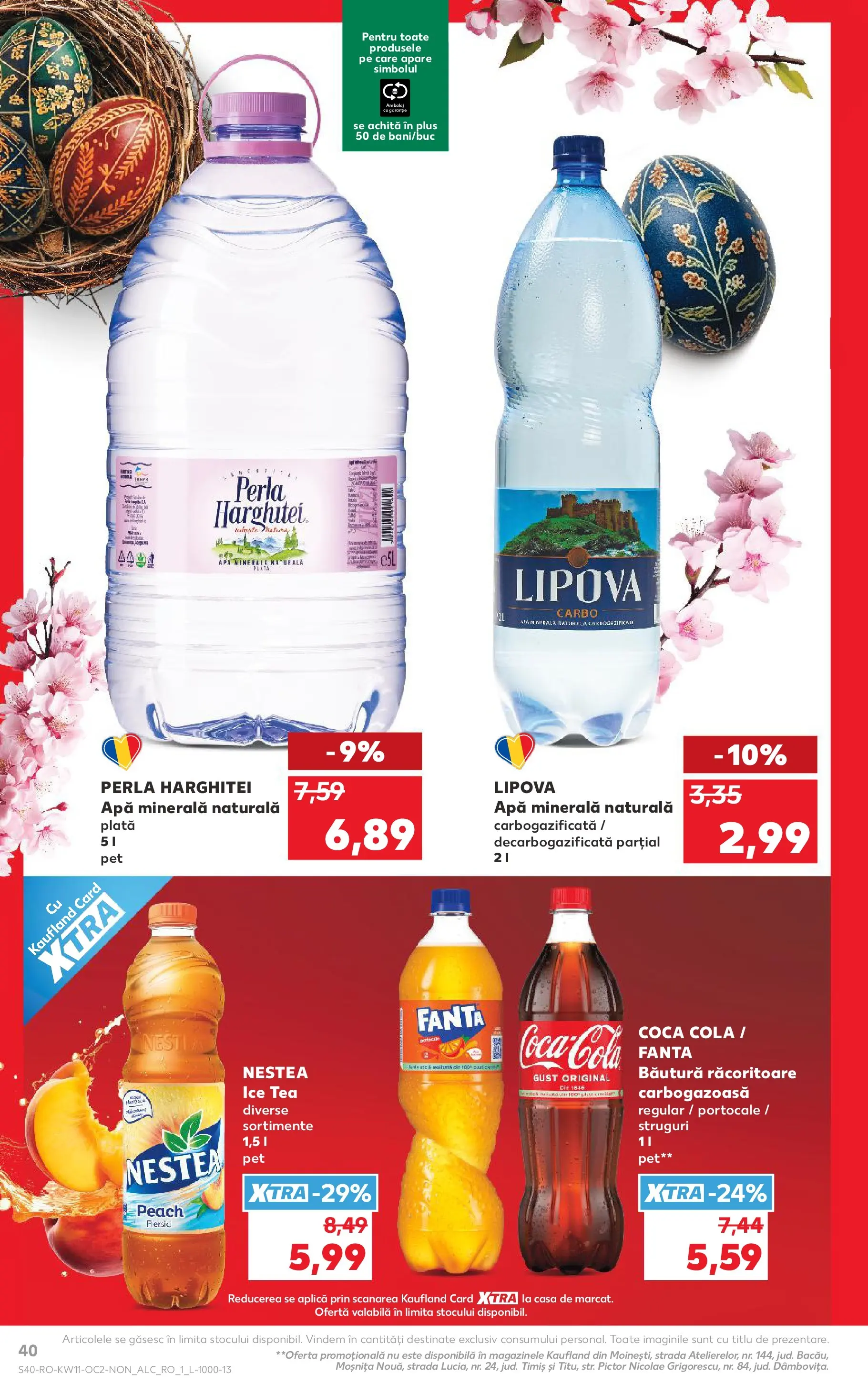 Kaufland Deva 10.03.2026 - Revista si Oferta | Pagină: 40 | Produse: Amerikan servis, Portocale, Ice tea, Apă