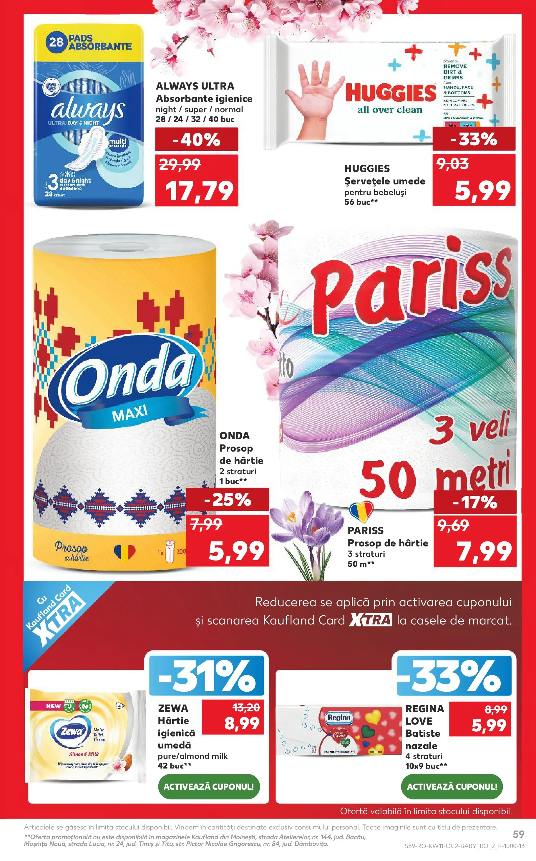 Kaufland Deva 10.03.2026 - Revista si Oferta | Pagină: 59 | Produse: Pomelo, Șervețele umede, Absorbante