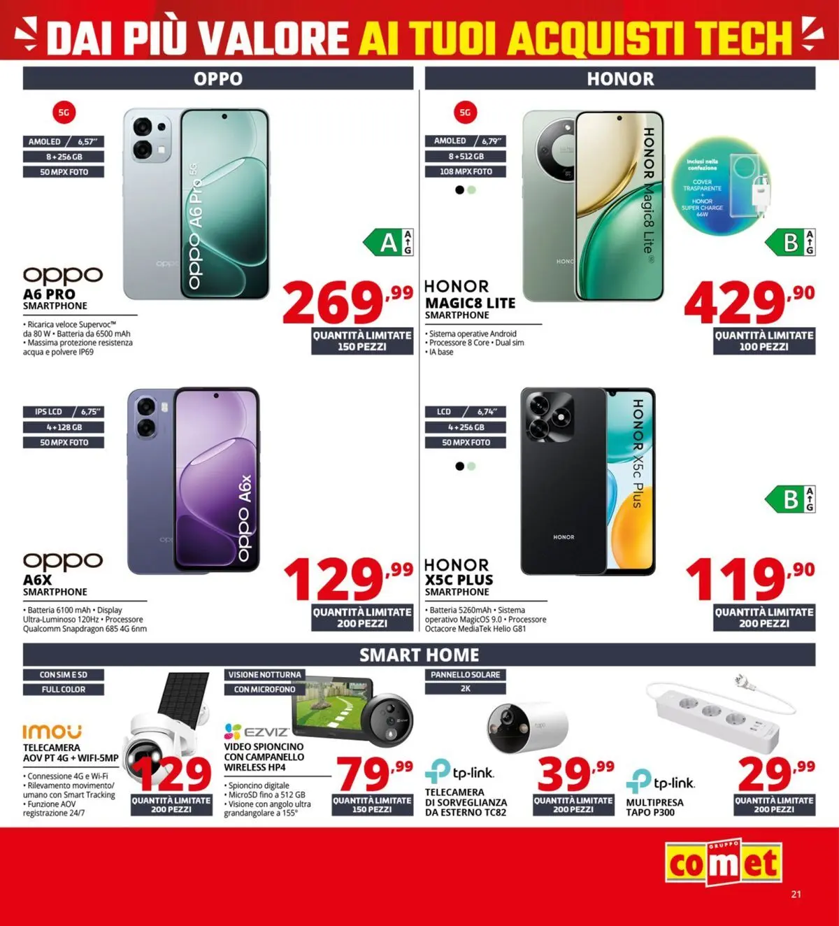 Nuovo Comet volantino Bonus dal 05/03/2026 > offerte anteprima 🛍️ | Pagina: 21 | Prodotti: Acqua, Smartphone, Microfono, Batteria