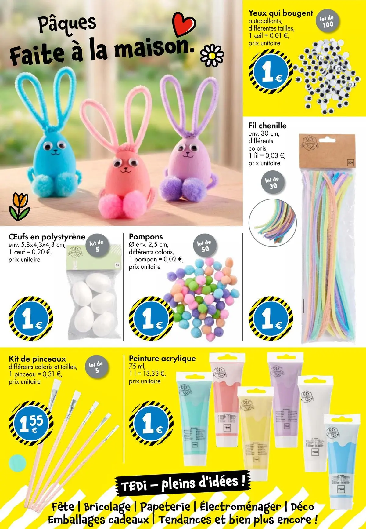 TEDi - TEDi - pleins d'idées à partir du 06/03/2026 - promo en ligne | Page: 4 | Produits: Pinceau, Œufs